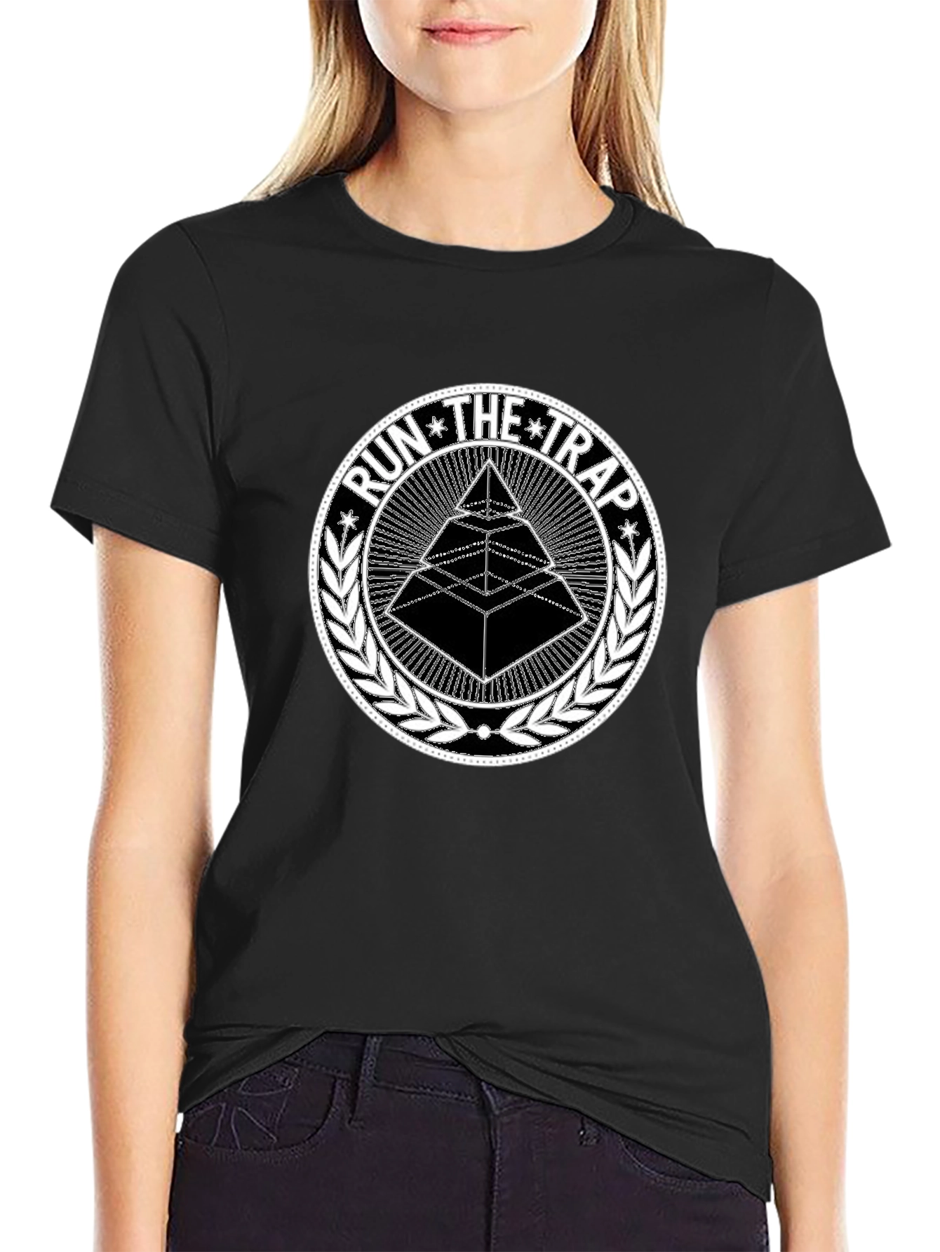 Run the Trap Graphic Tee - Black