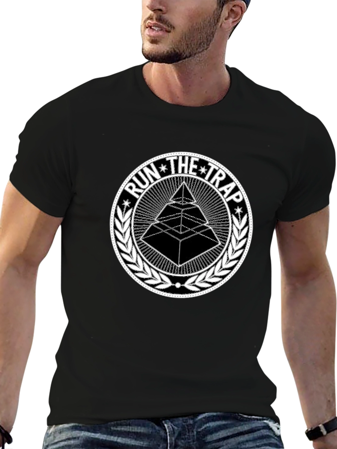 Run the Trap Graphic Tee - Black