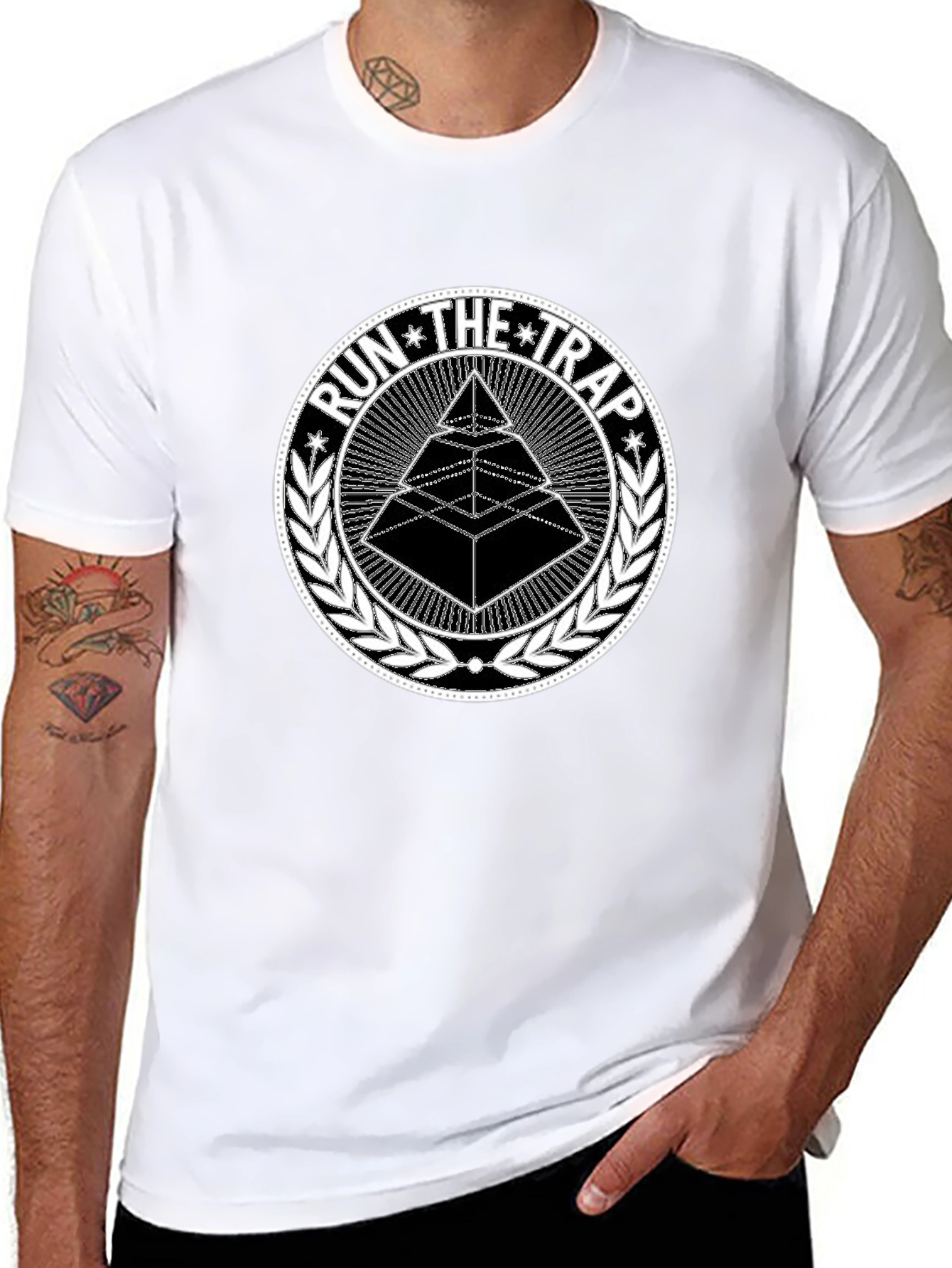 Run the Trap Graphic Tee - Black