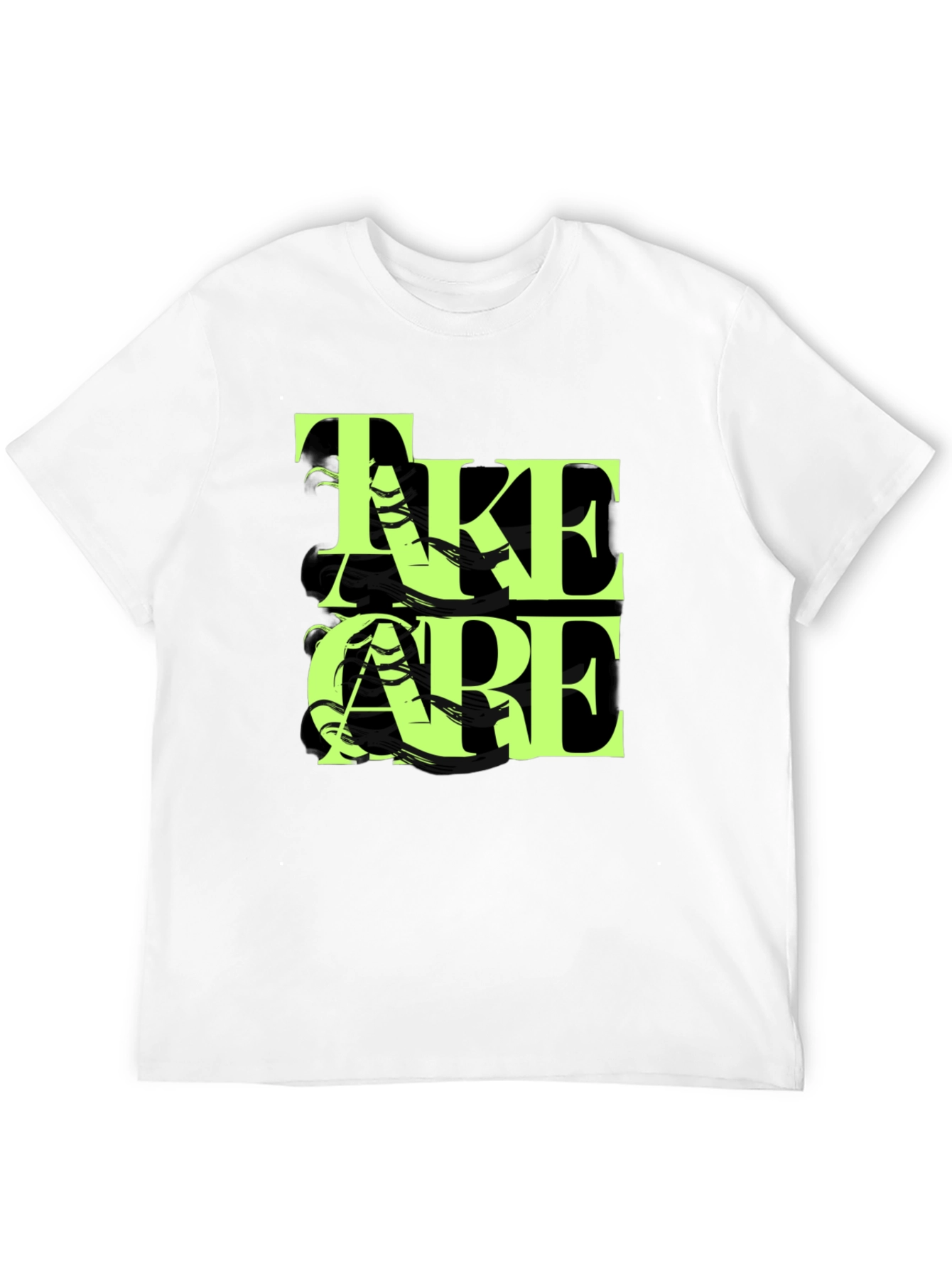 Take Care Graphic Black T-Shirt