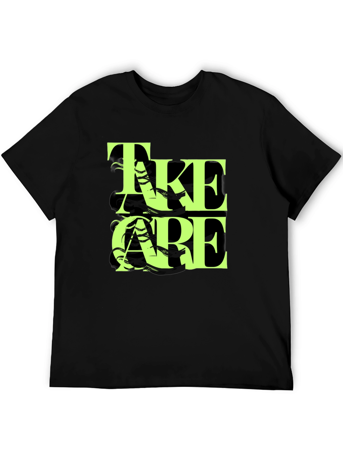 Take Care Graphic Black T-Shirt
