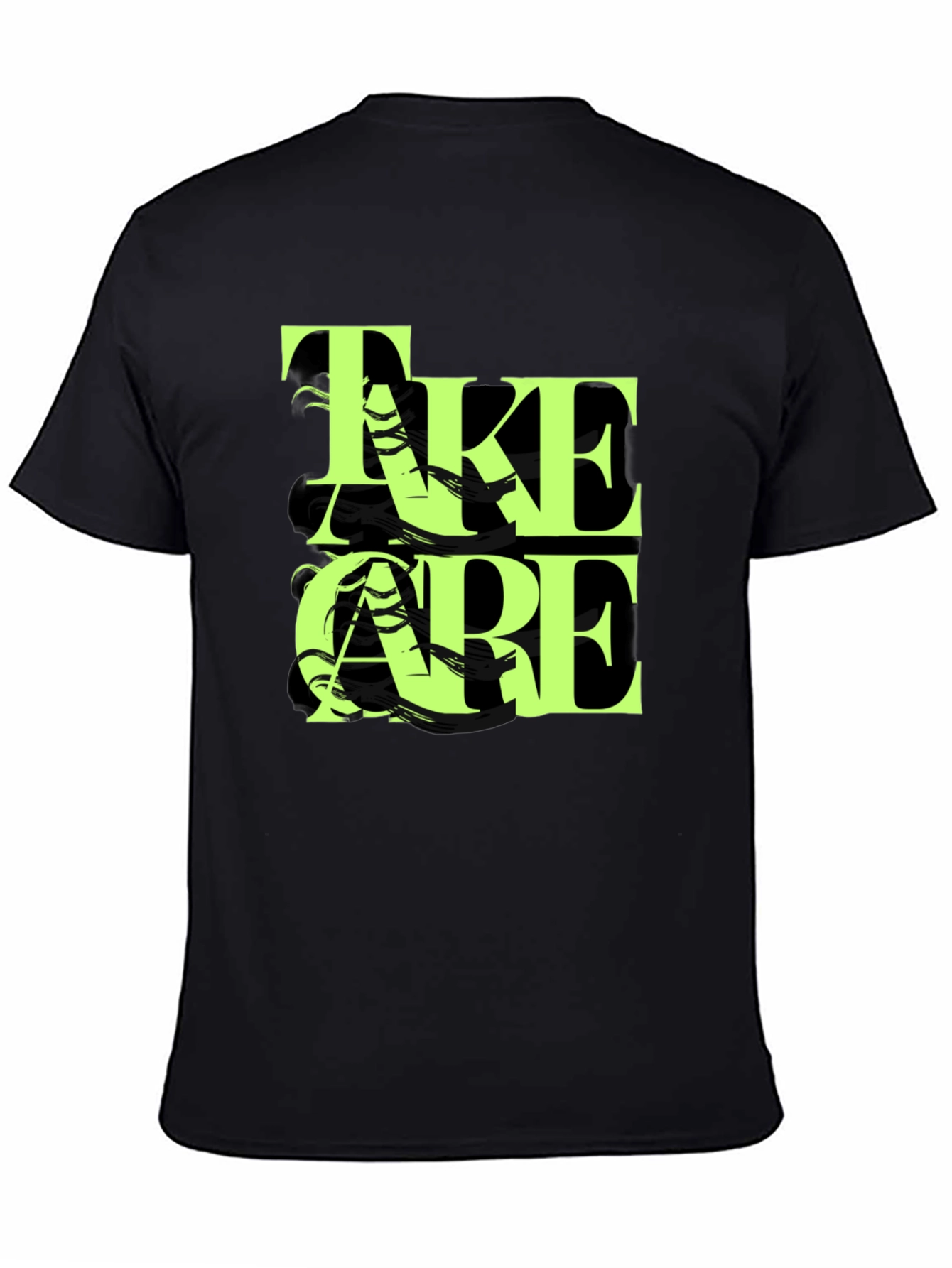 Take Care Graphic Black T-Shirt