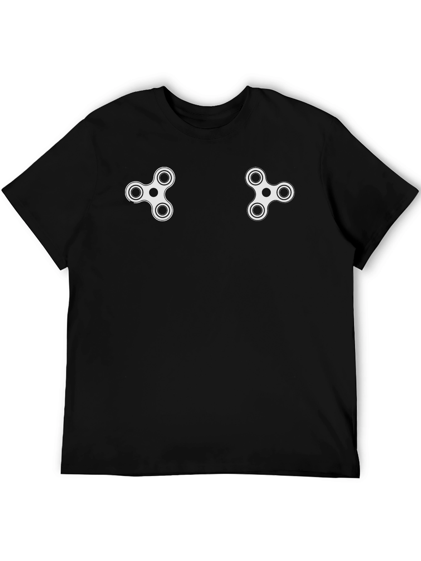Fidget Spinner Graphic Tee - Black