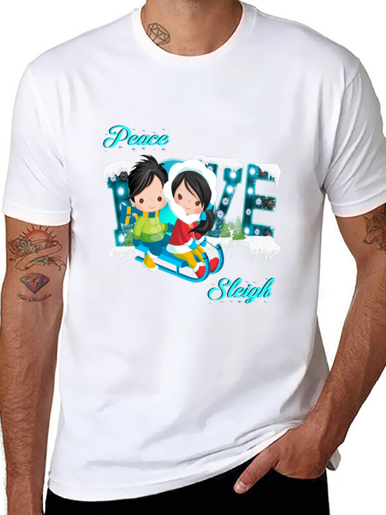 Peace Love Sleigh T-Shirt