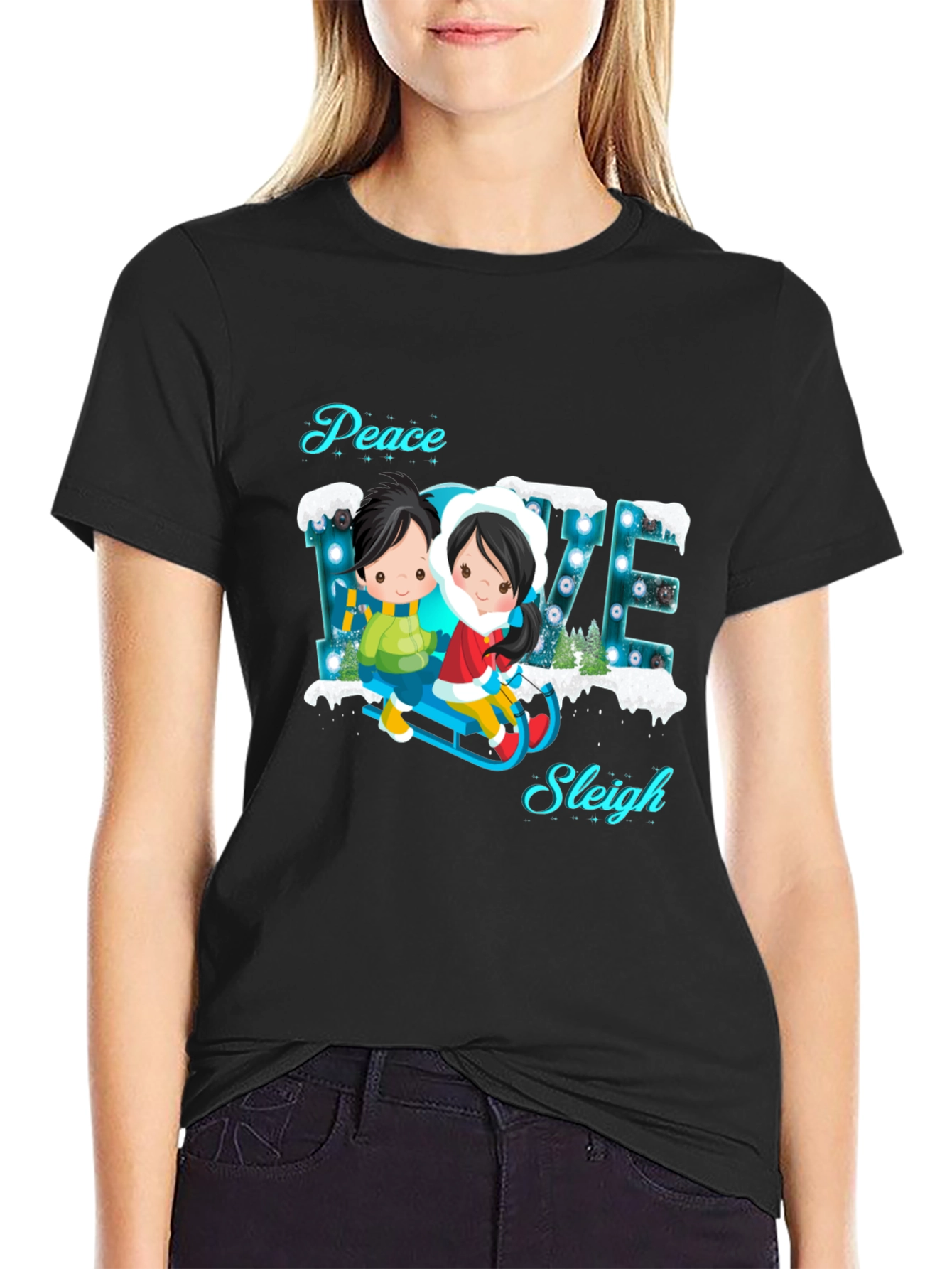 Peace Love Sleigh T-Shirt