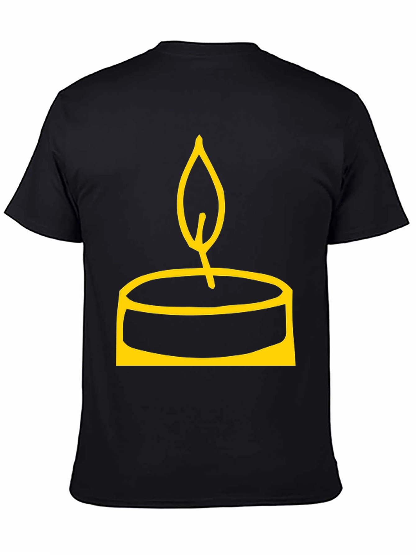 Candle Graphic Black T-Shirt