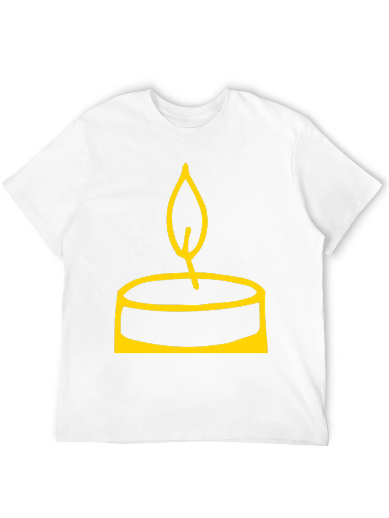 Candle Graphic Black T-Shirt