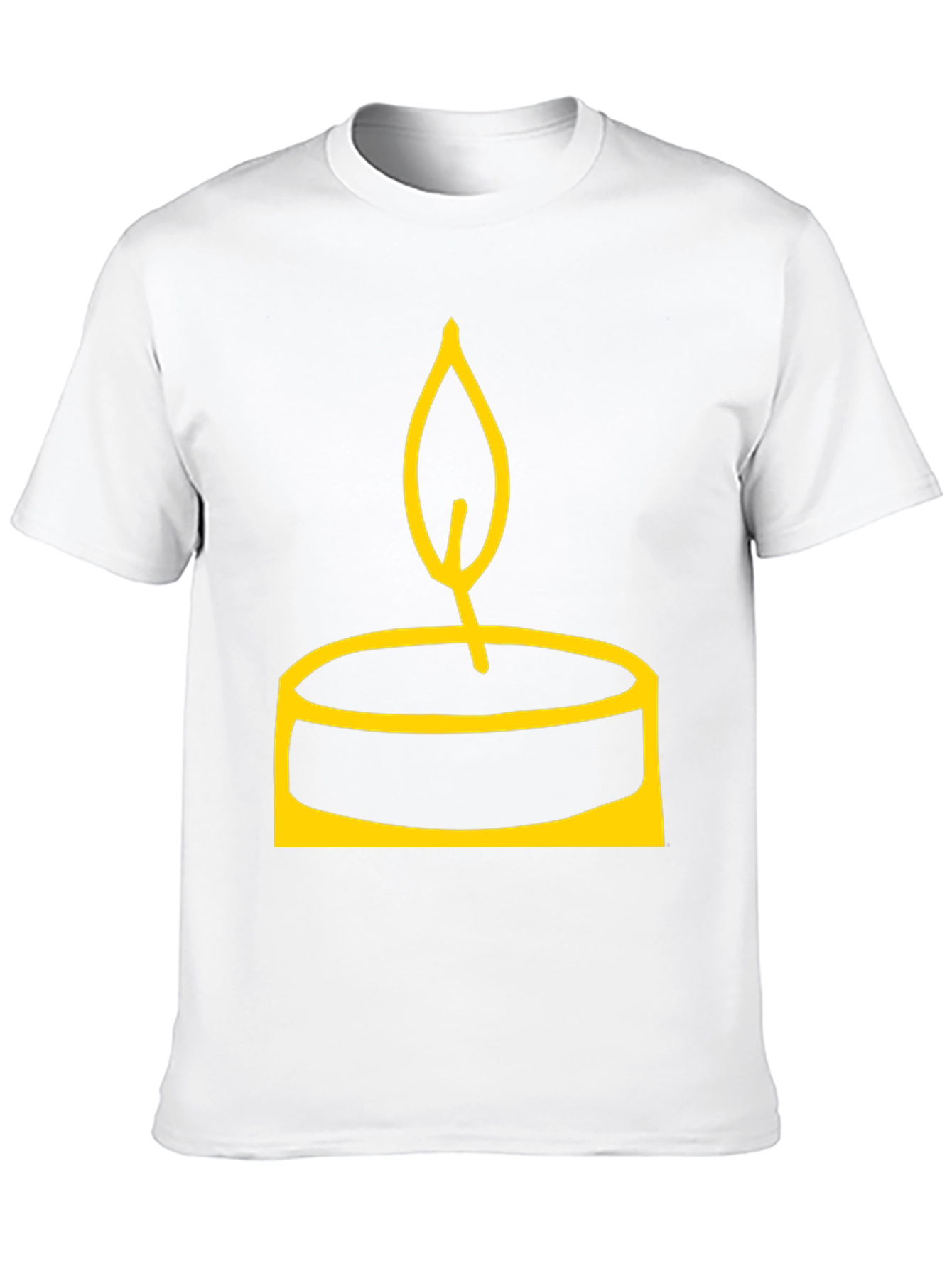 Candle Graphic Black T-Shirt