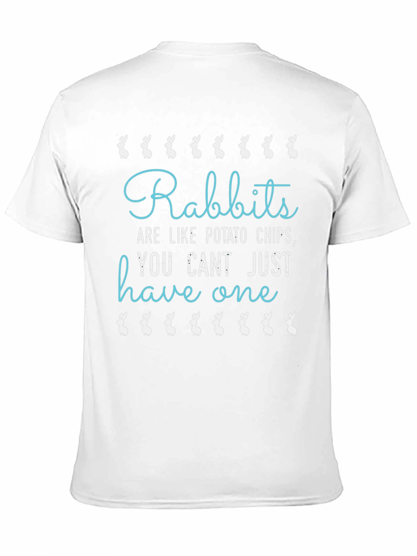 Rabbits Like Potato Chips Funny T-Shirt