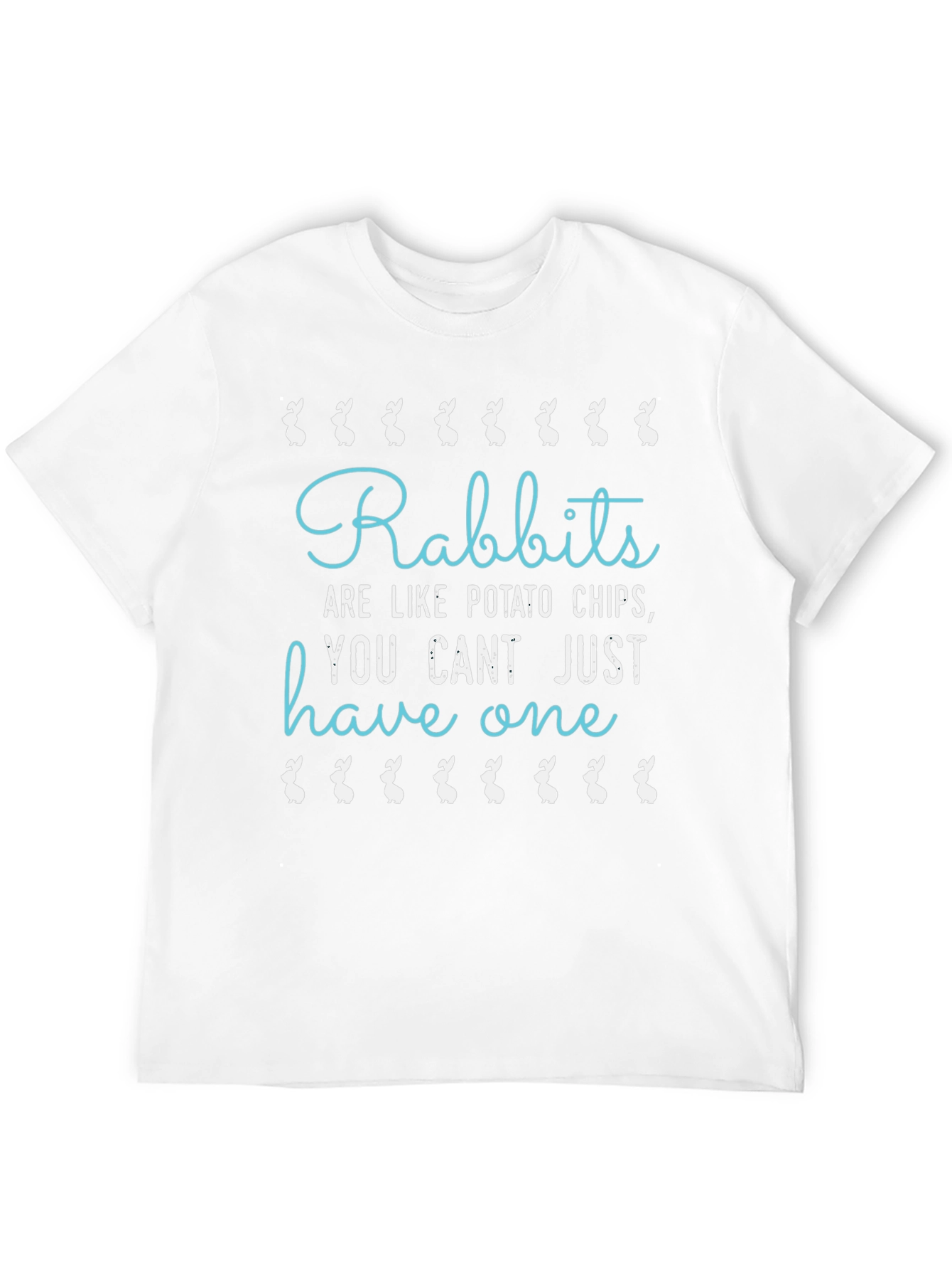 Rabbits Like Potato Chips Funny T-Shirt