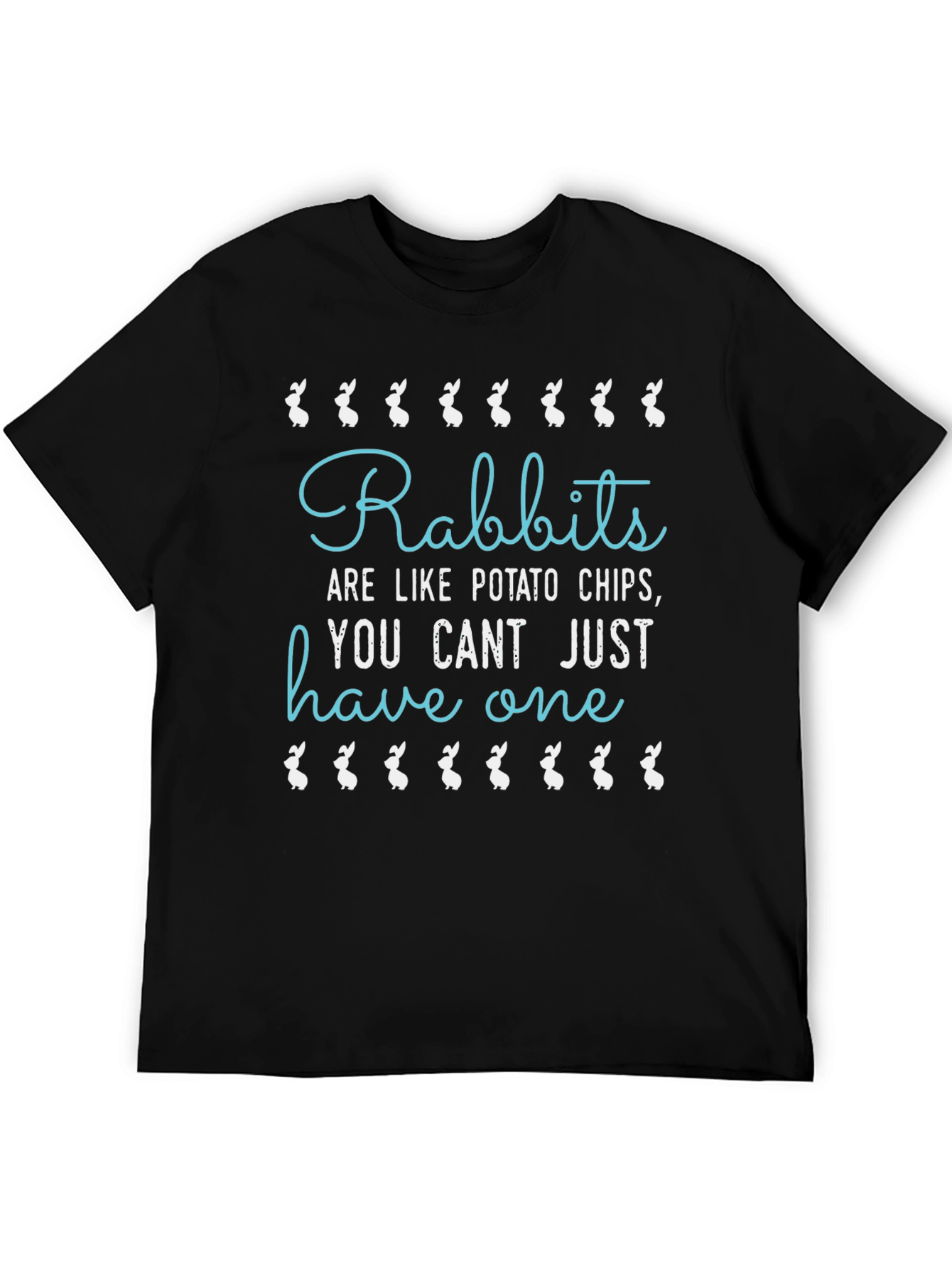 Rabbits Like Potato Chips Funny T-Shirt