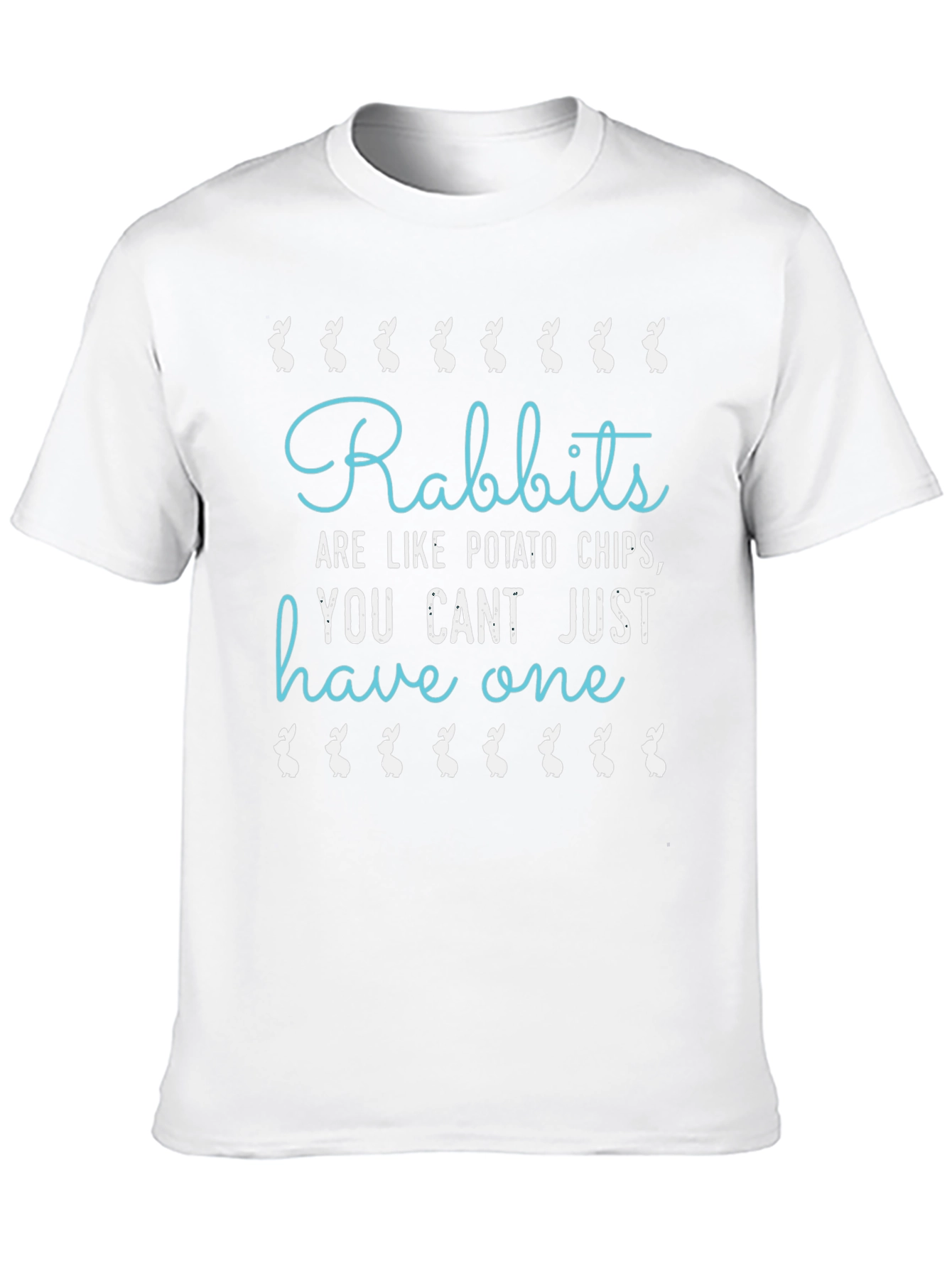 Rabbits Like Potato Chips Funny T-Shirt