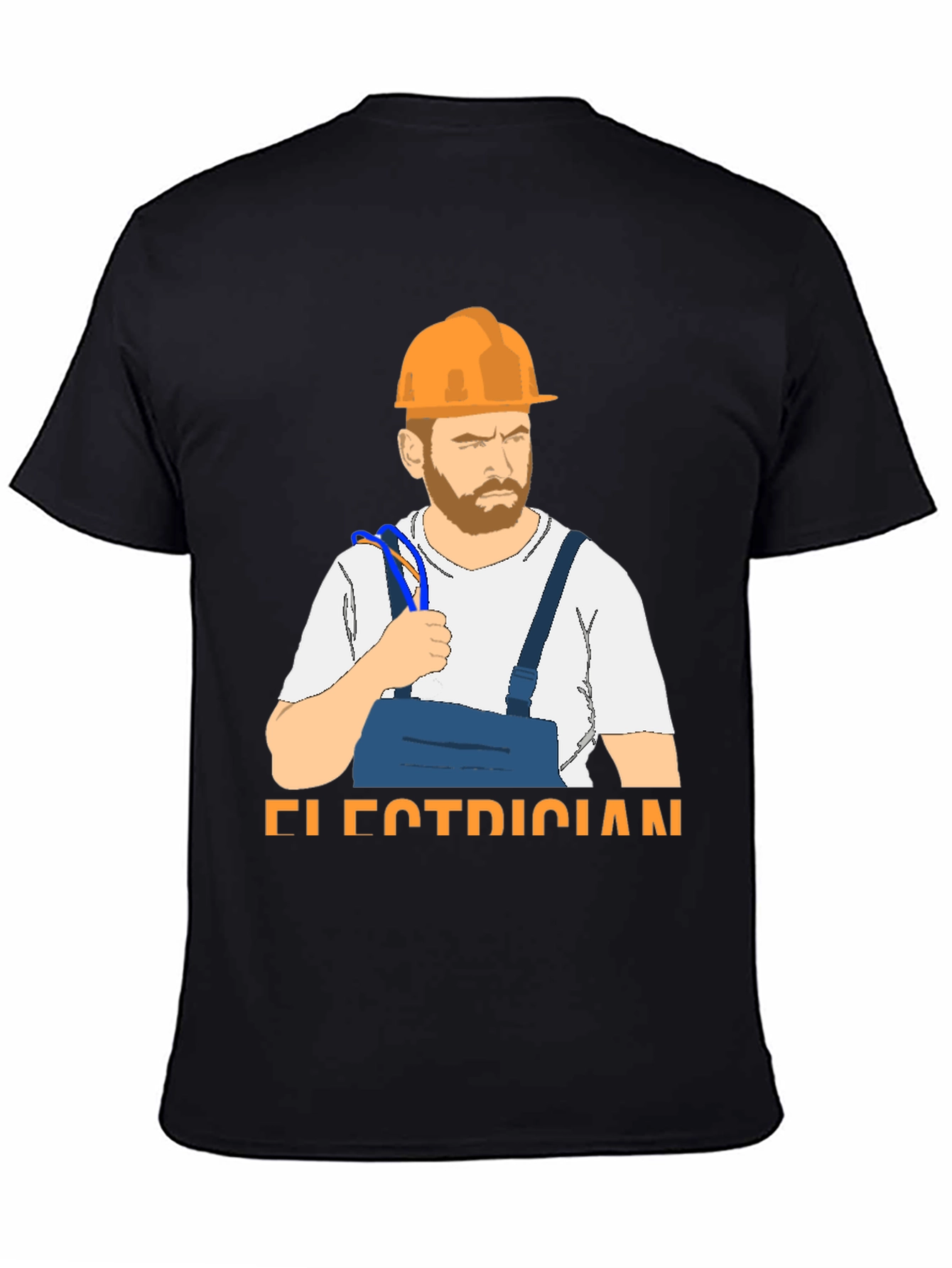 Electrician Cartoon T-Shirt - Novelty Tee