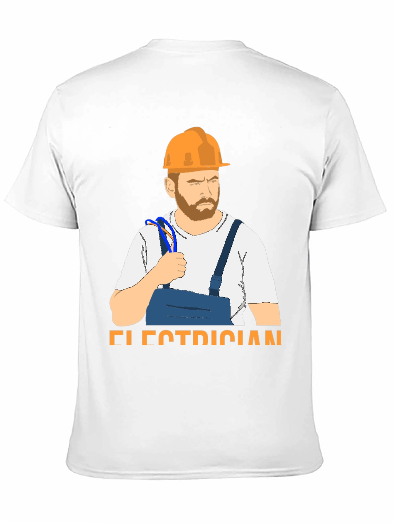 Electrician Cartoon T-Shirt - Novelty Tee