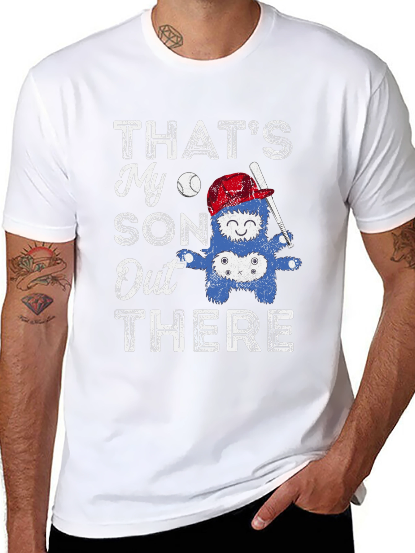 Thats My Son Out There Baseball Graphic T-Shirt