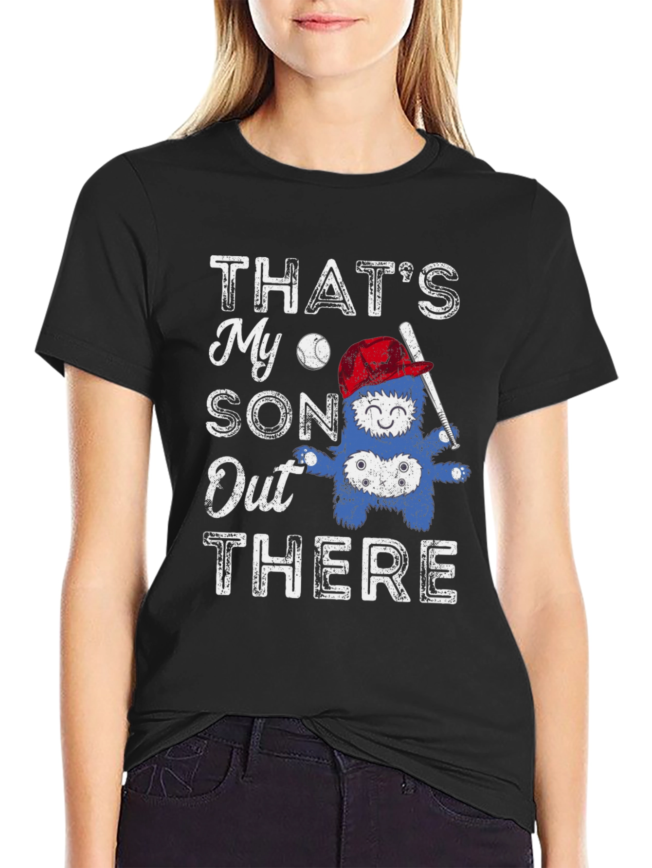 Thats My Son Out There Baseball Graphic T-Shirt