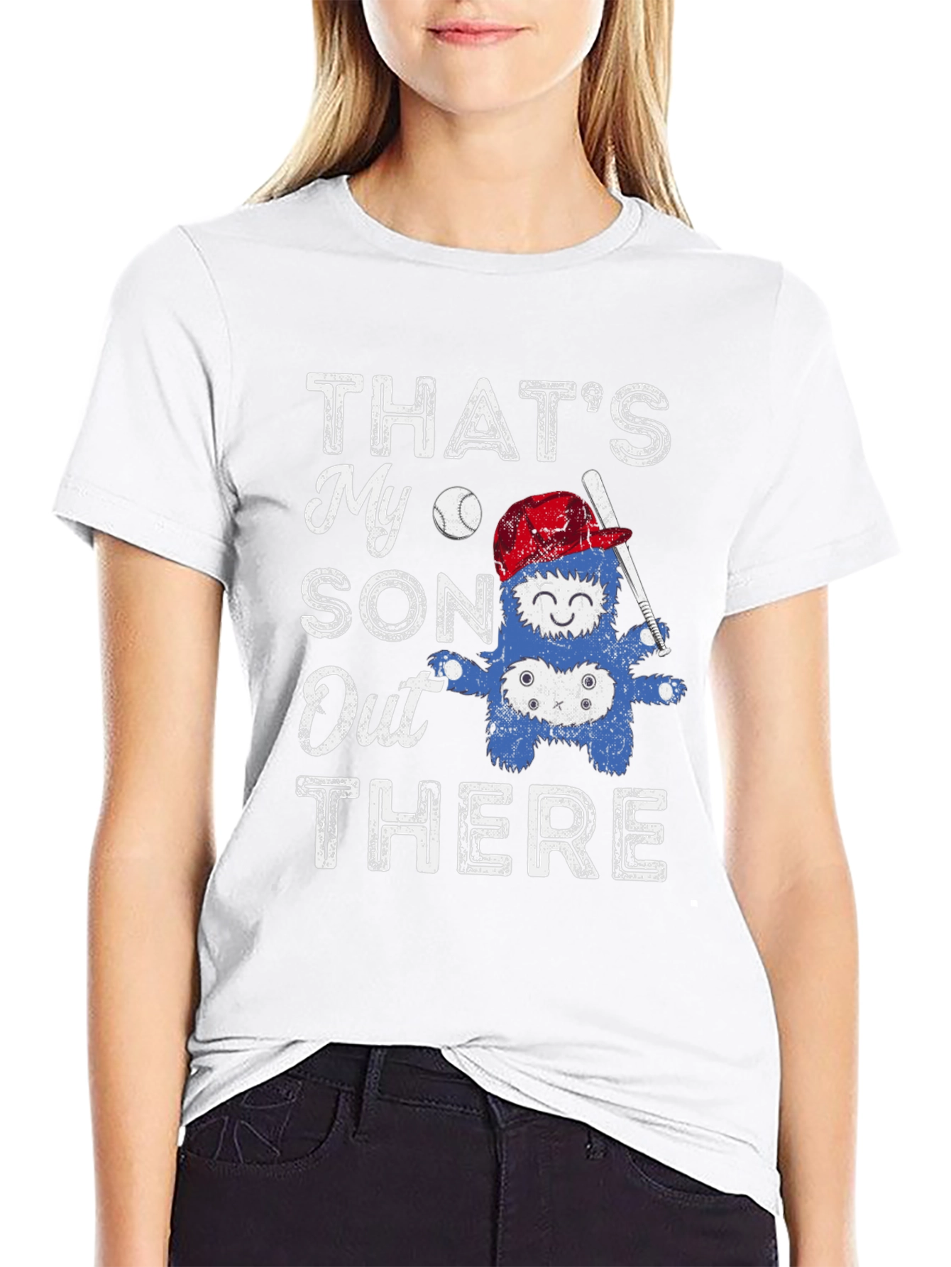 Thats My Son Out There Baseball Graphic T-Shirt