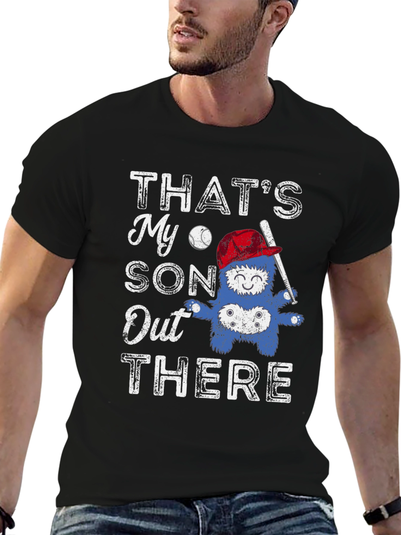 Thats My Son Out There Baseball Graphic T-Shirt