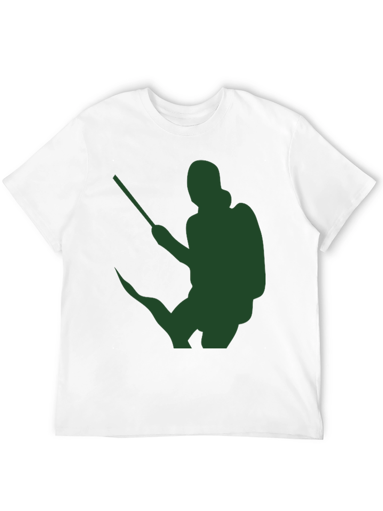 Silhouette Sprayer Graphic Tee - Black Cotton Blend