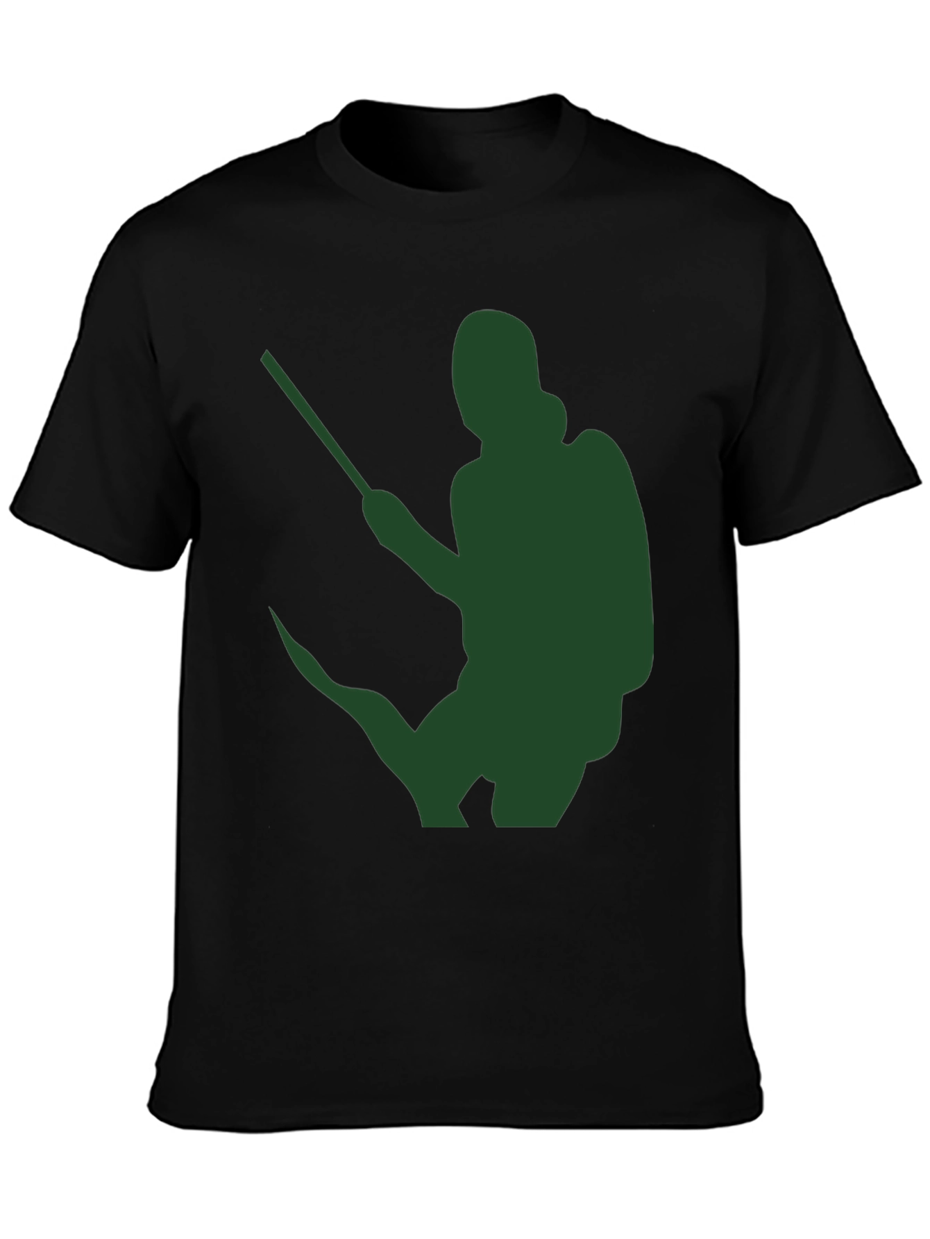 Silhouette Sprayer Graphic Tee - Black Cotton Blend