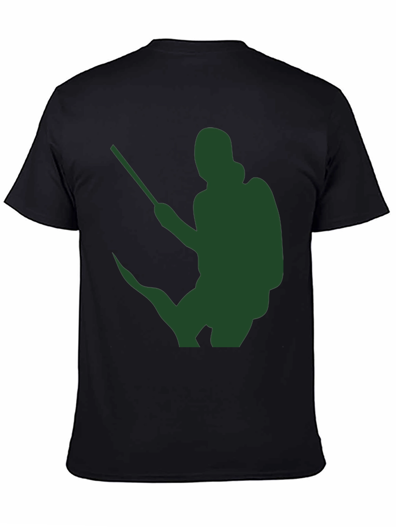 Silhouette Sprayer Graphic Tee - Black Cotton Blend