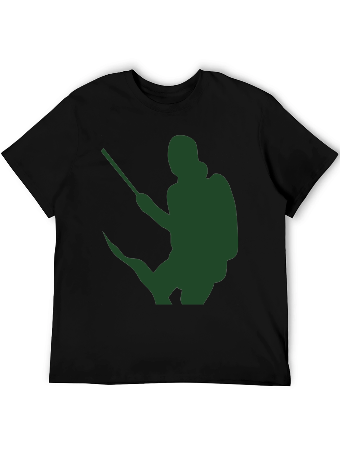 Silhouette Sprayer Graphic Tee - Black Cotton Blend