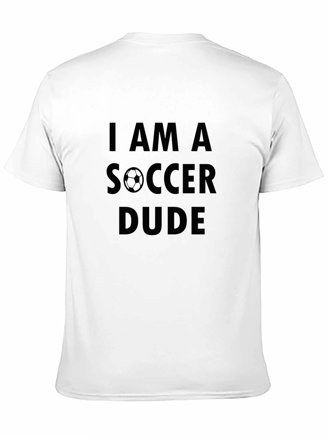 I am a Soccer Dude - Black Graphic Tee