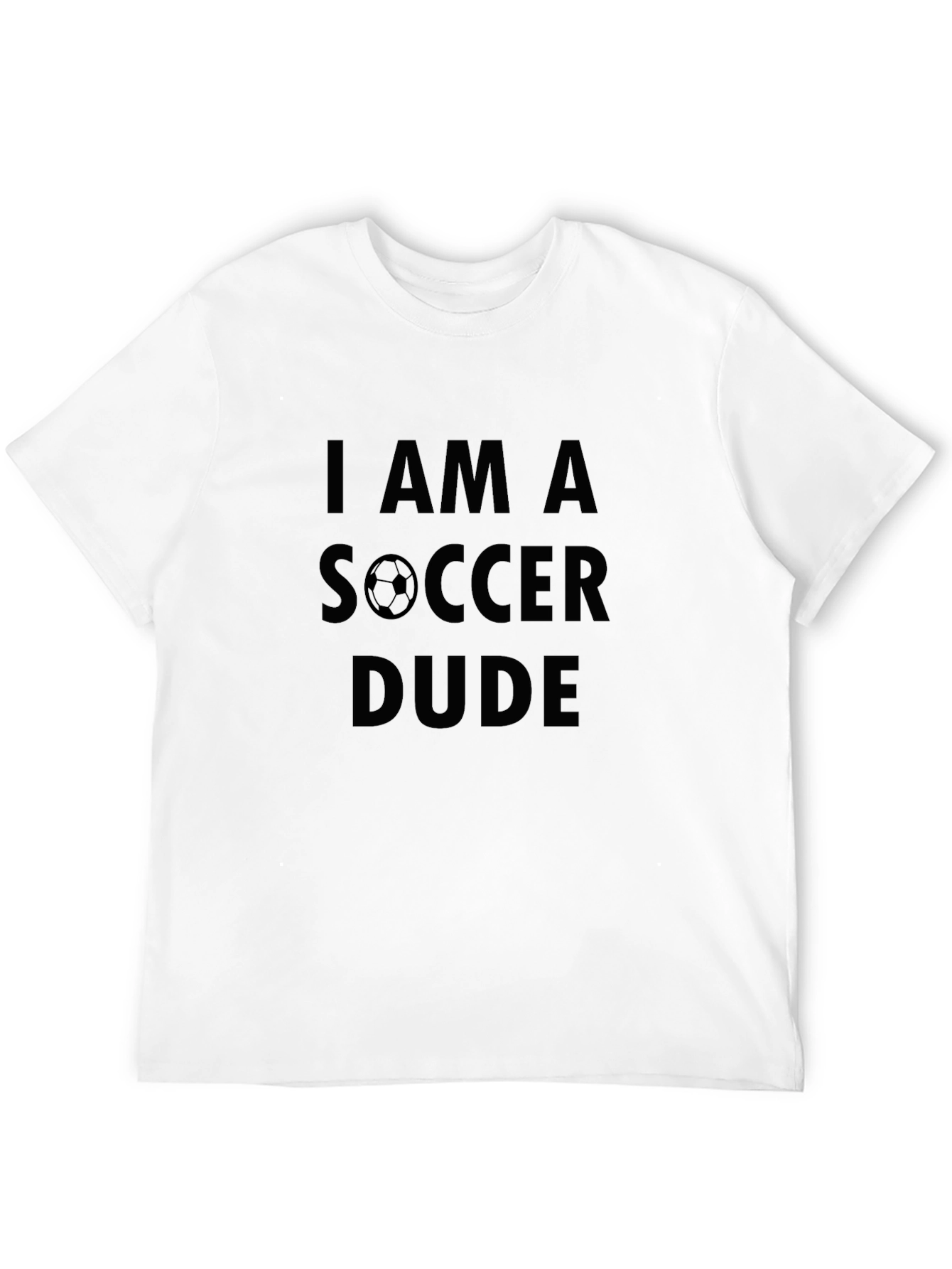 I am a Soccer Dude - Black Graphic Tee