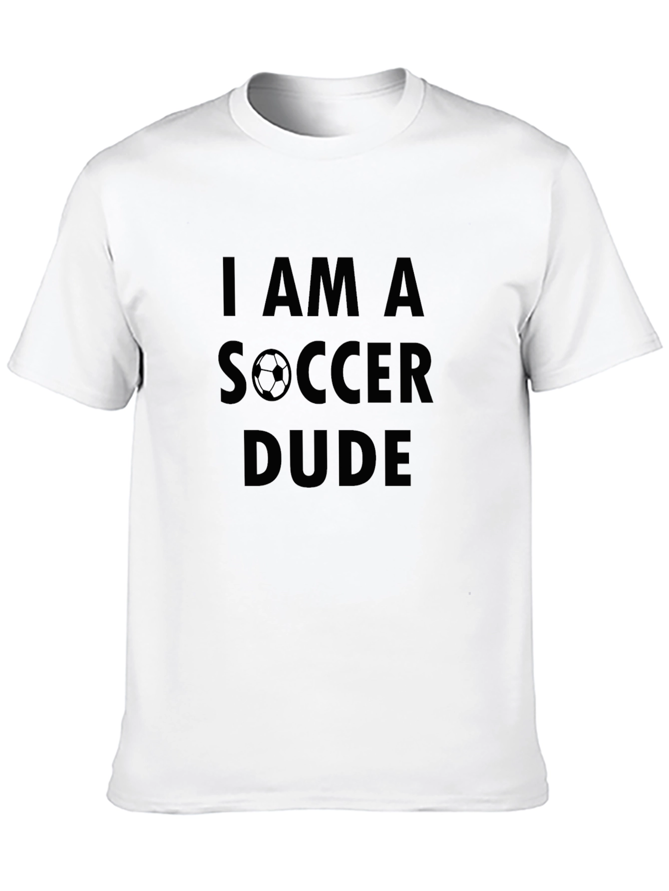 I am a Soccer Dude - Black Graphic Tee