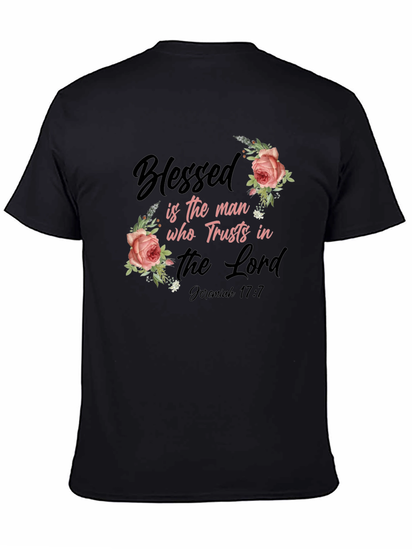 Blessed Man Floral Graphic T-Shirt