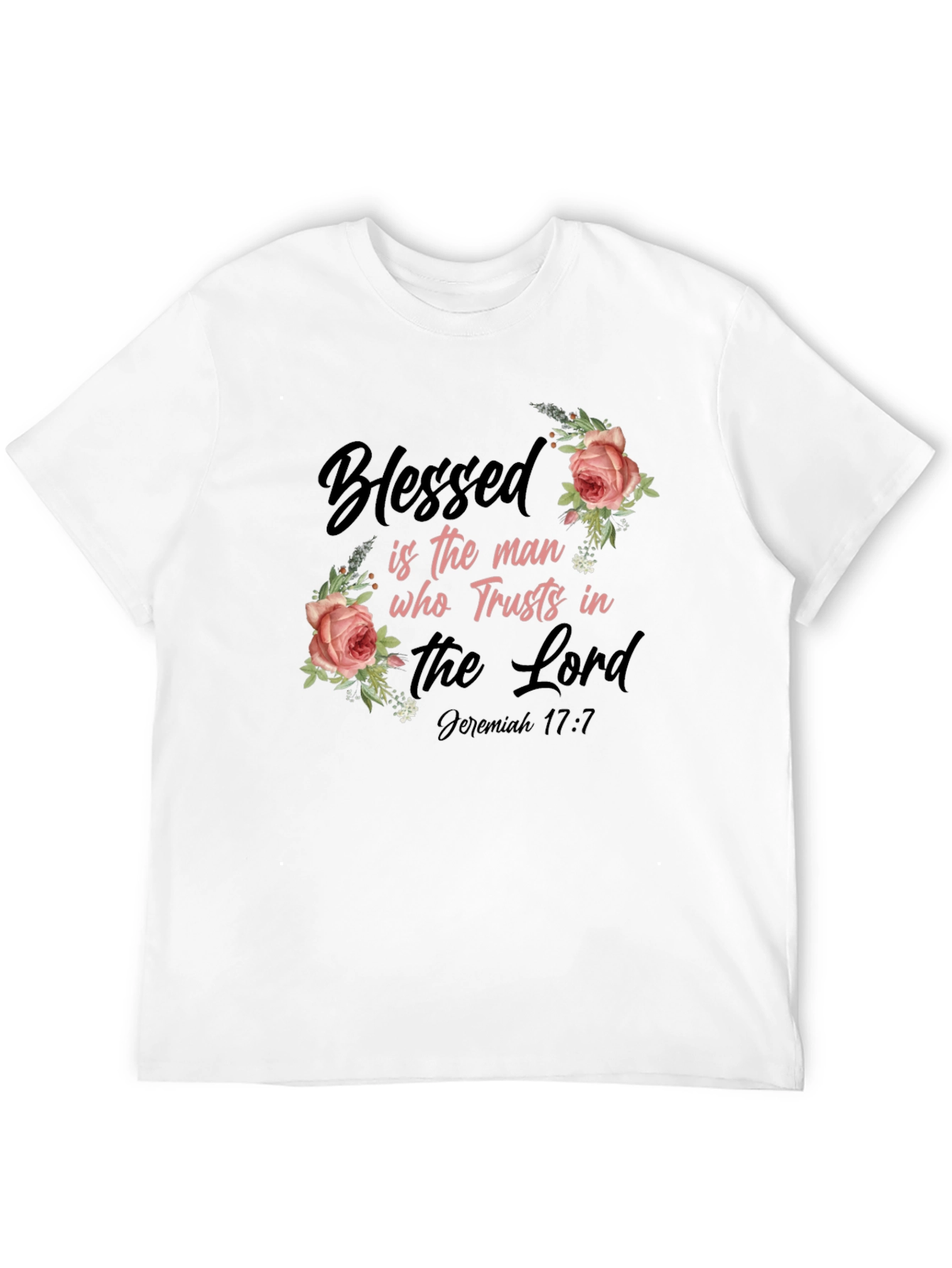 Blessed Man Floral Graphic T-Shirt