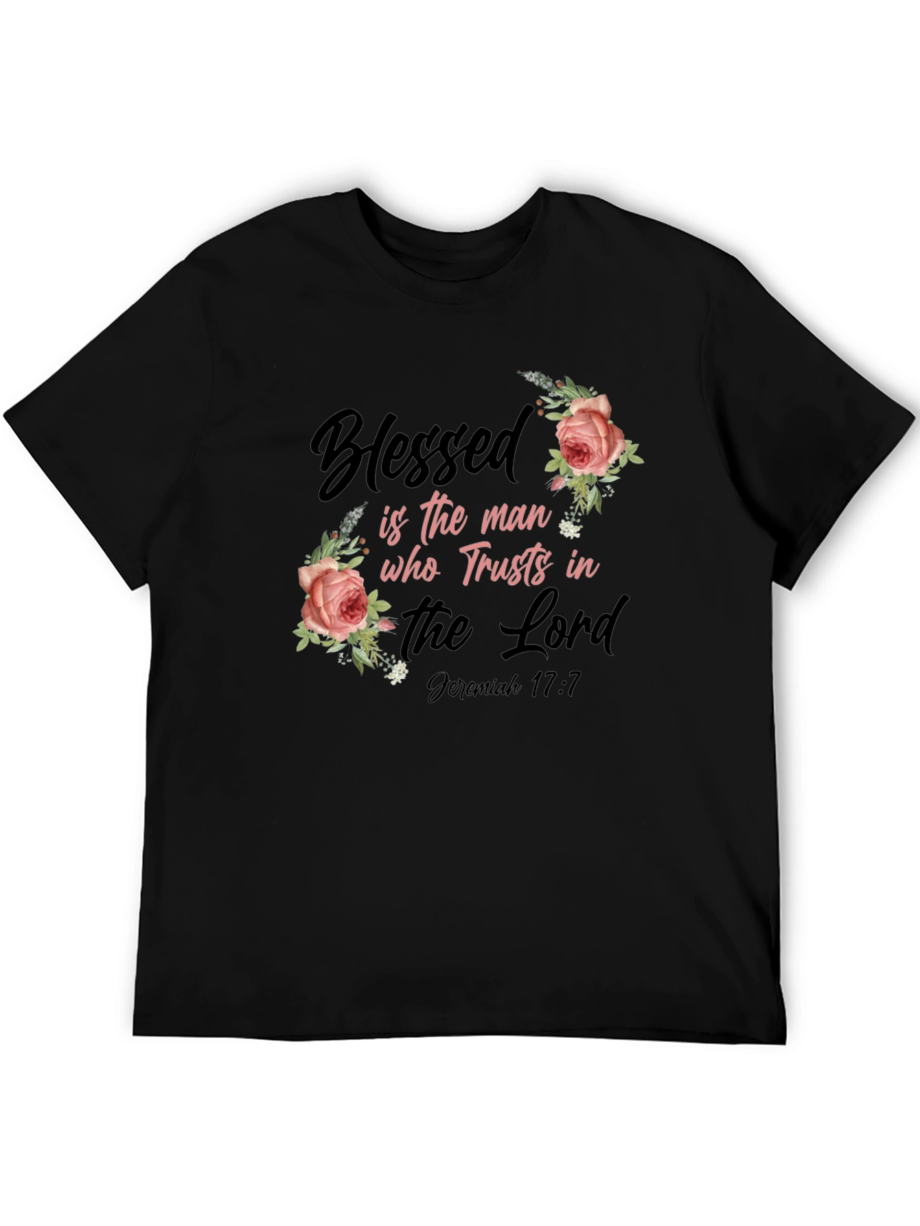 Blessed Man Floral Graphic T-Shirt