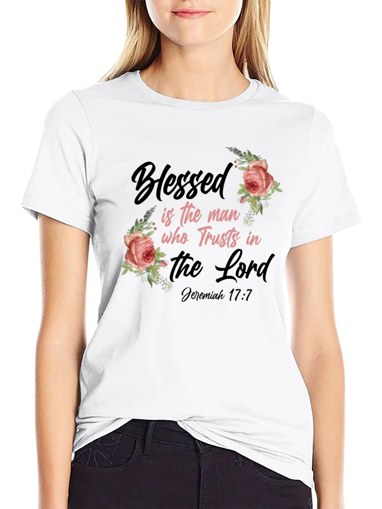 Blessed Man Floral Graphic T-Shirt