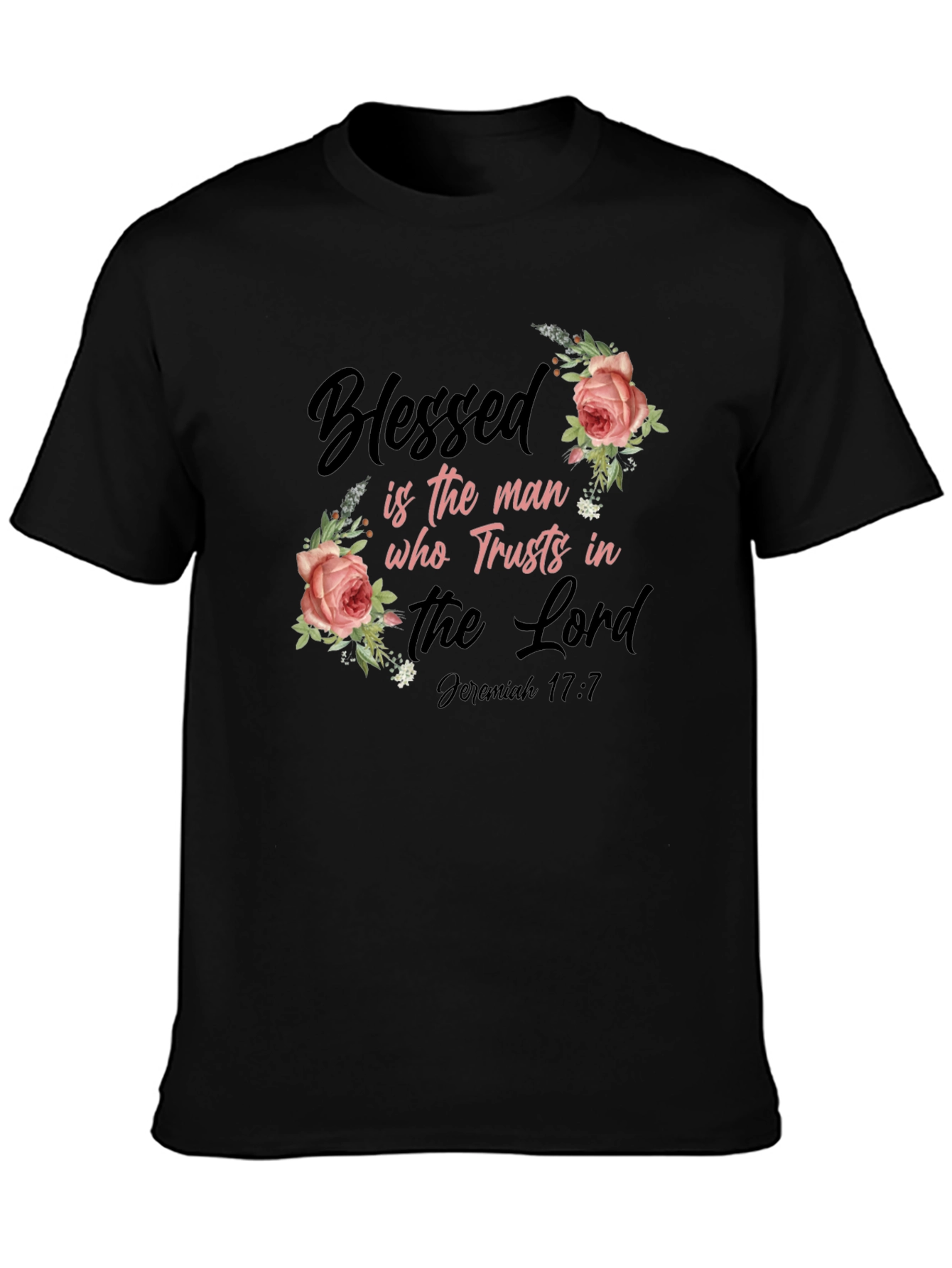 Blessed Man Floral Graphic T-Shirt