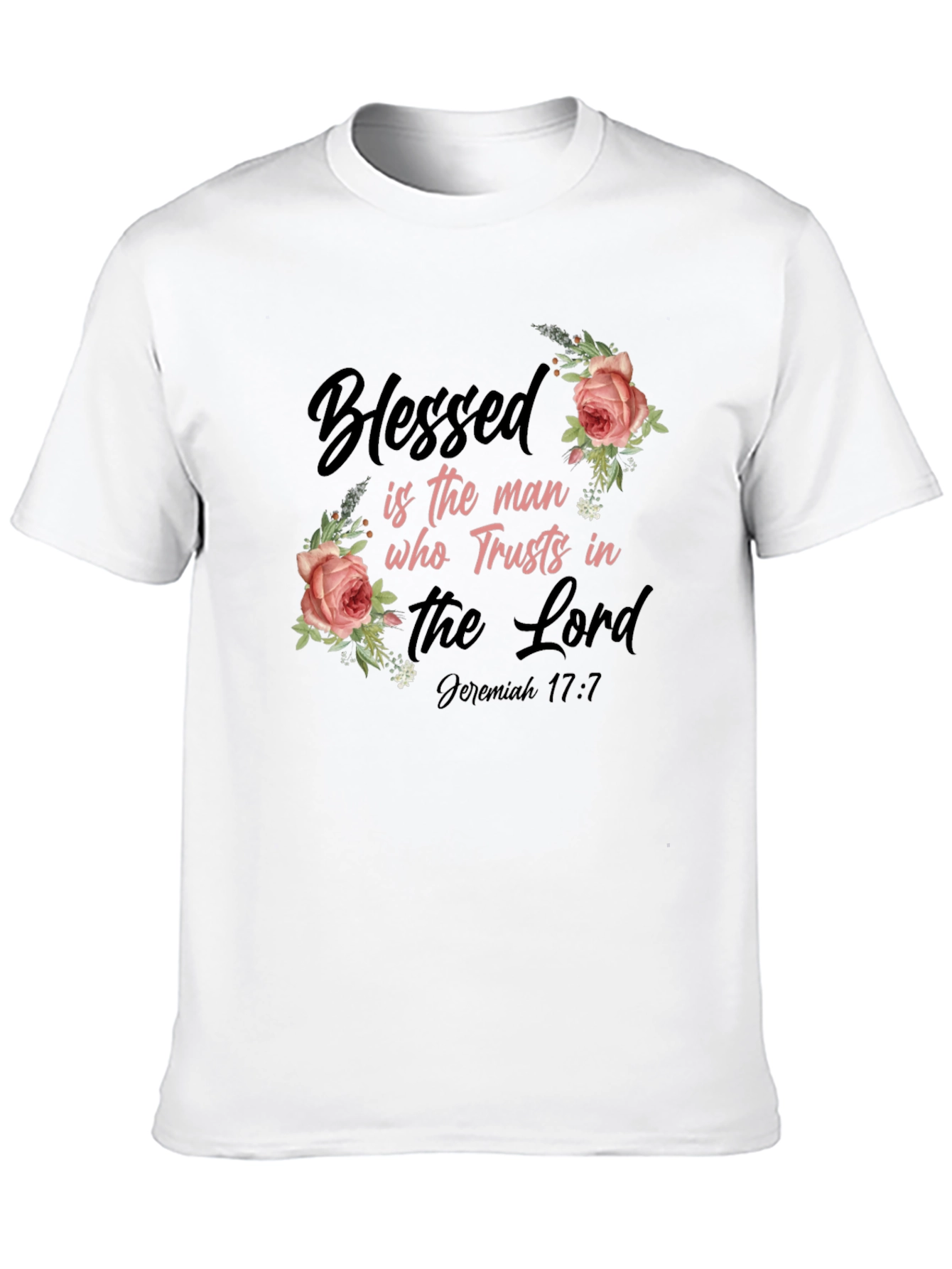Blessed Man Floral Graphic T-Shirt