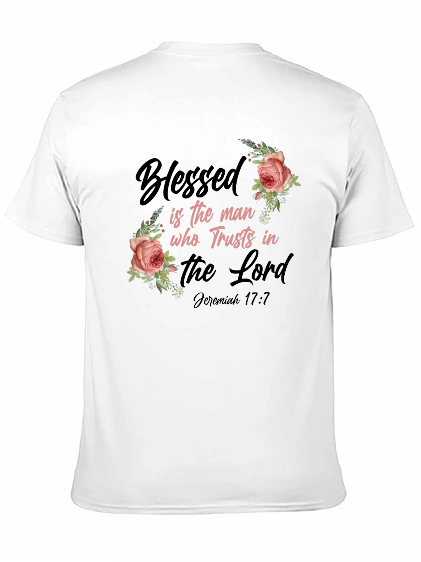 Blessed Man Floral Graphic T-Shirt