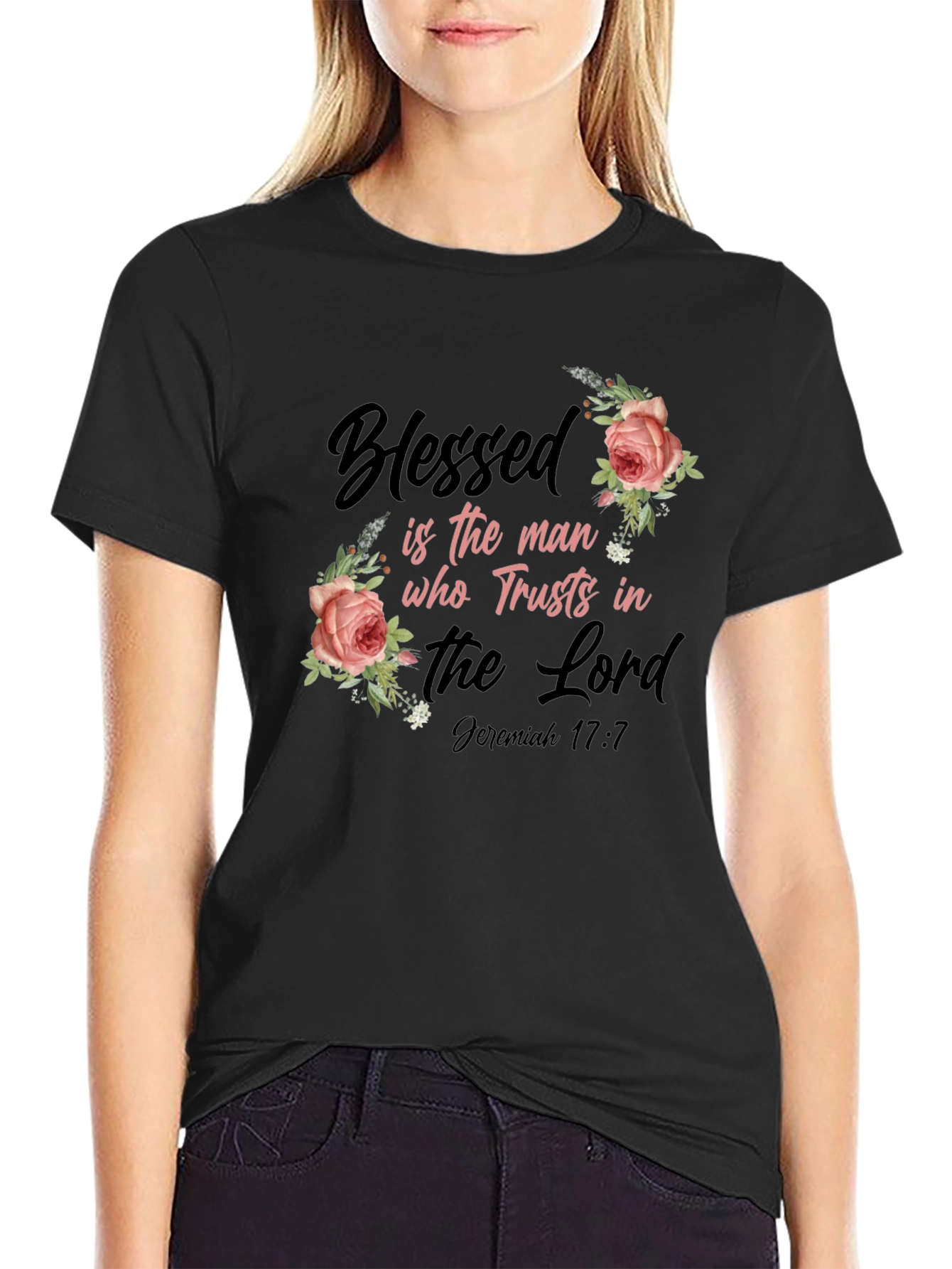 Blessed Man Floral Graphic T-Shirt