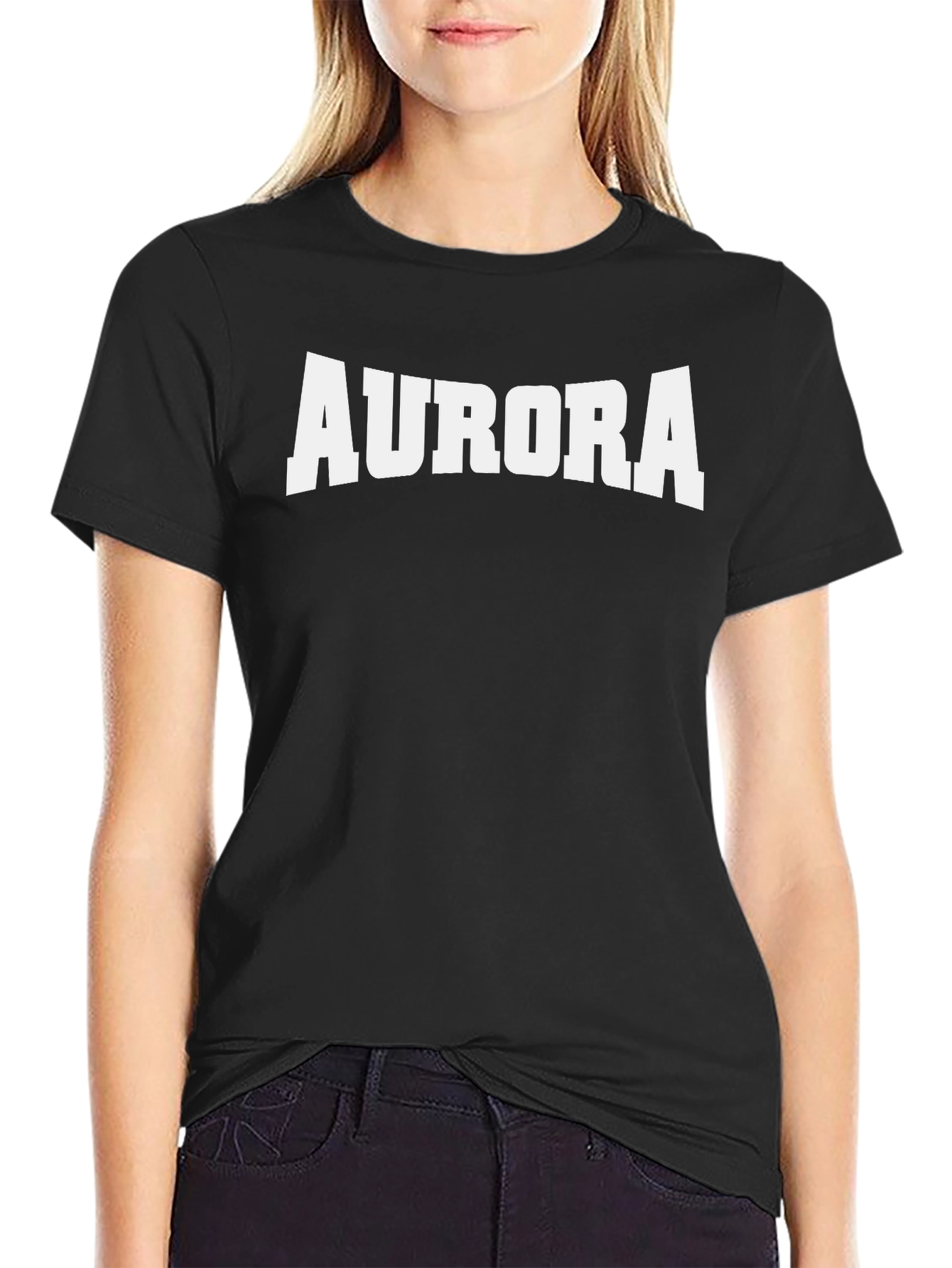 Aurora Graphic Tee - Classic Black T-Shirt