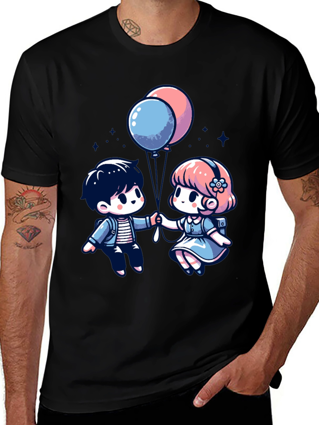 Cute Cartoon Couple T-Shirt