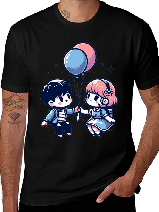 Cute Cartoon Couple T-Shirt