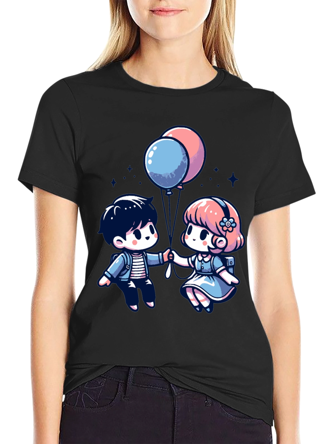 Cute Cartoon Couple T-Shirt