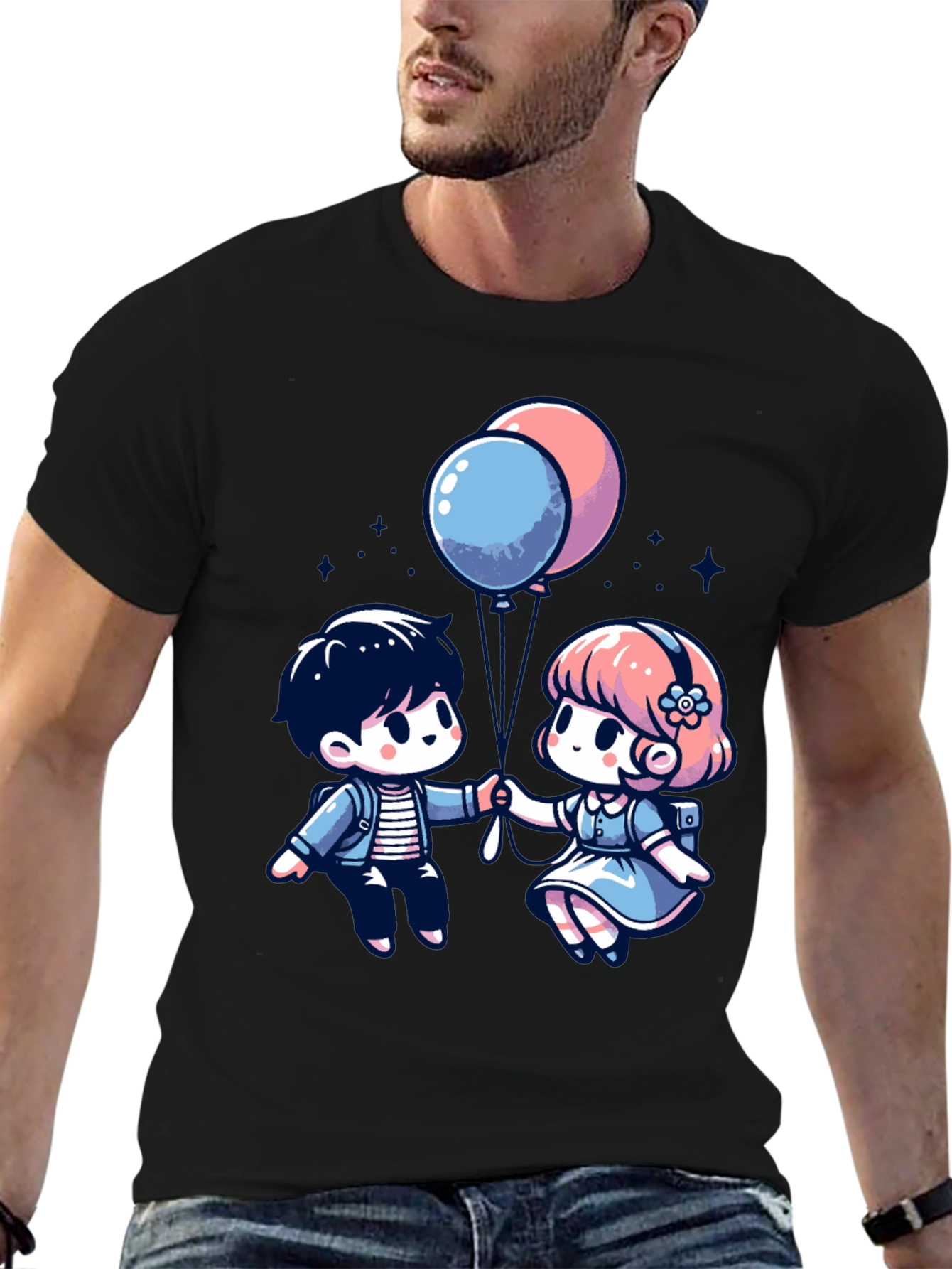 Cute Cartoon Couple T-Shirt