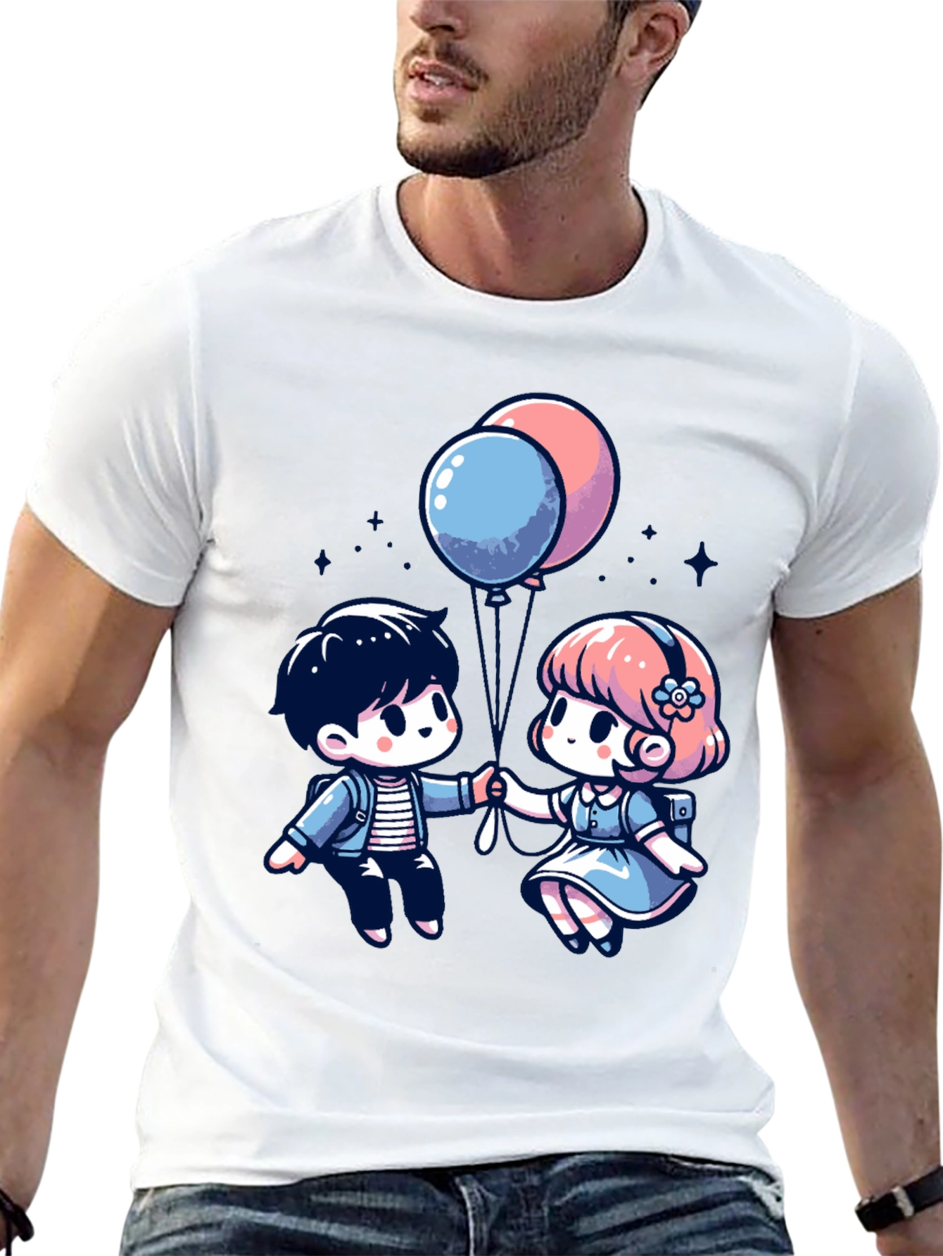 Cute Cartoon Couple T-Shirt