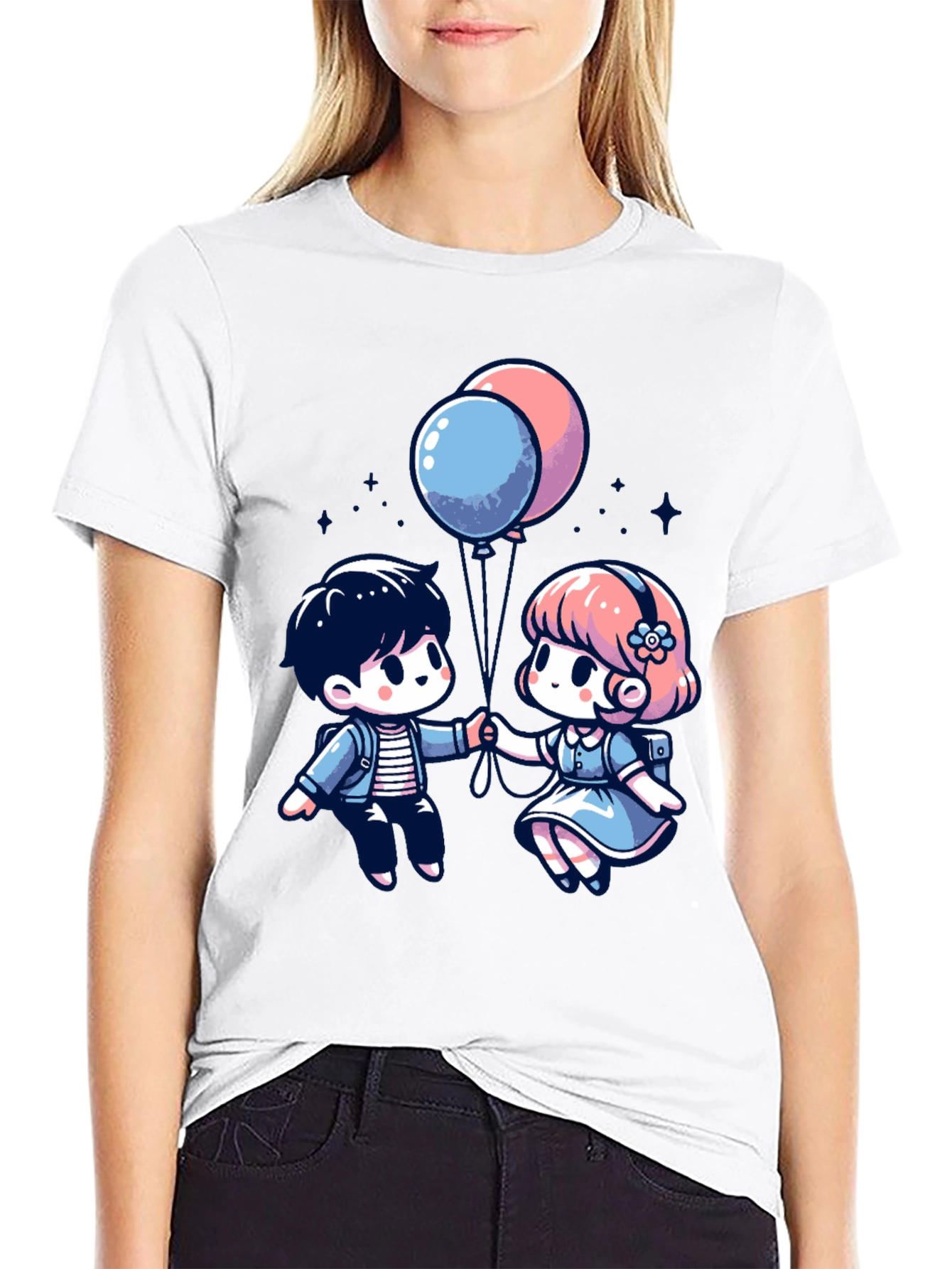 Cute Cartoon Couple T-Shirt