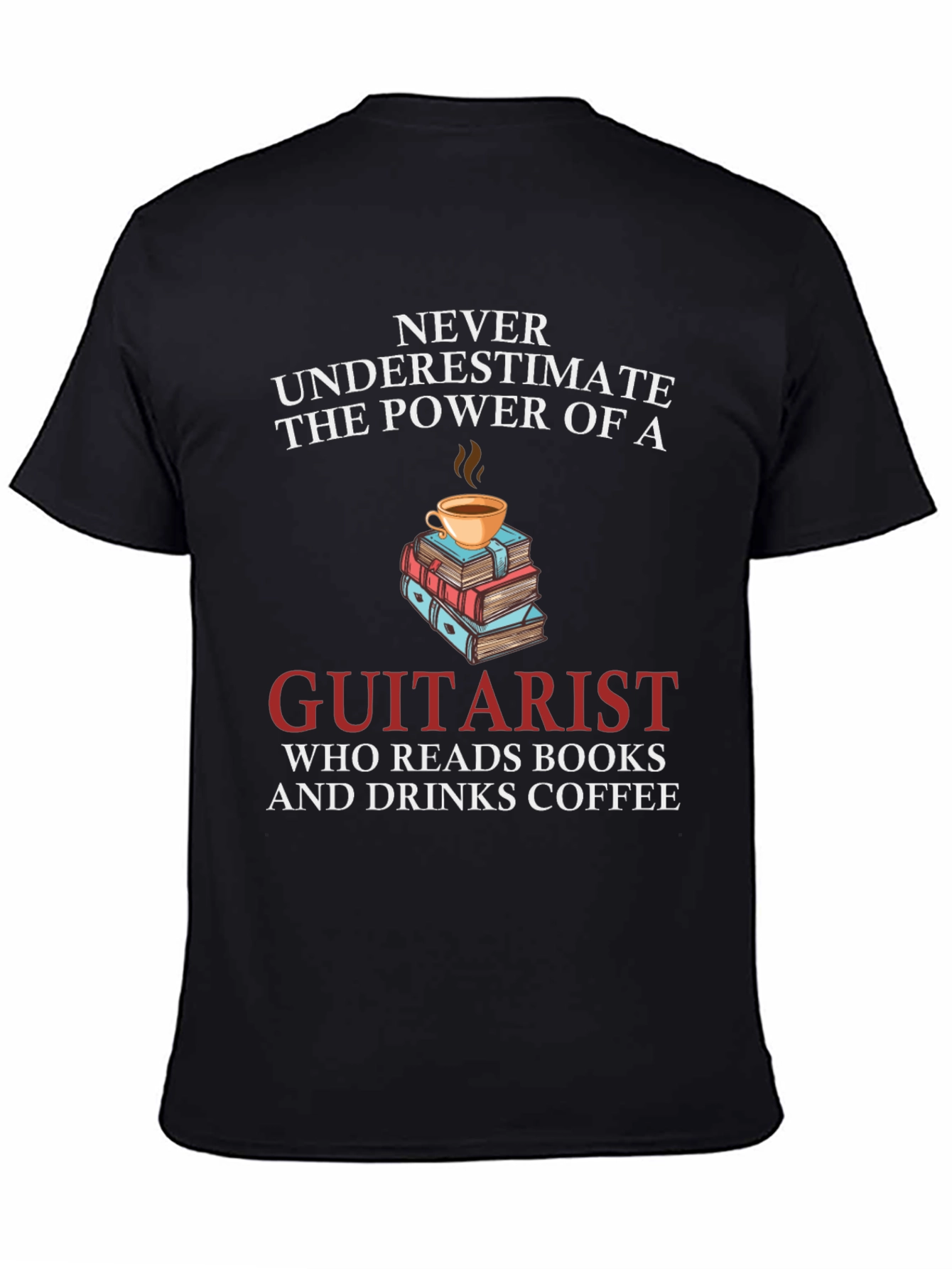 Guitarist Coffee & Books T-Shirt