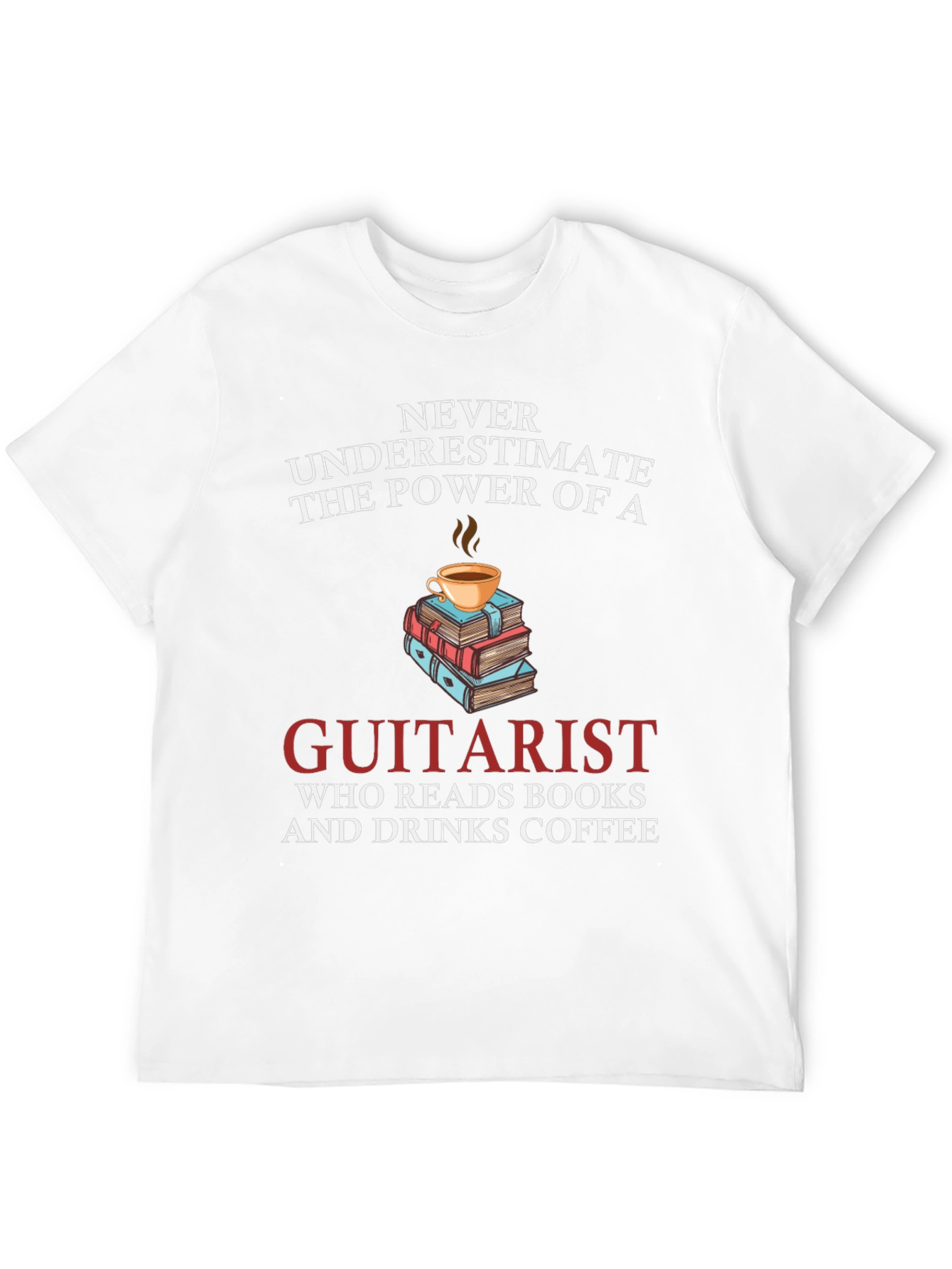 Guitarist Coffee & Books T-Shirt