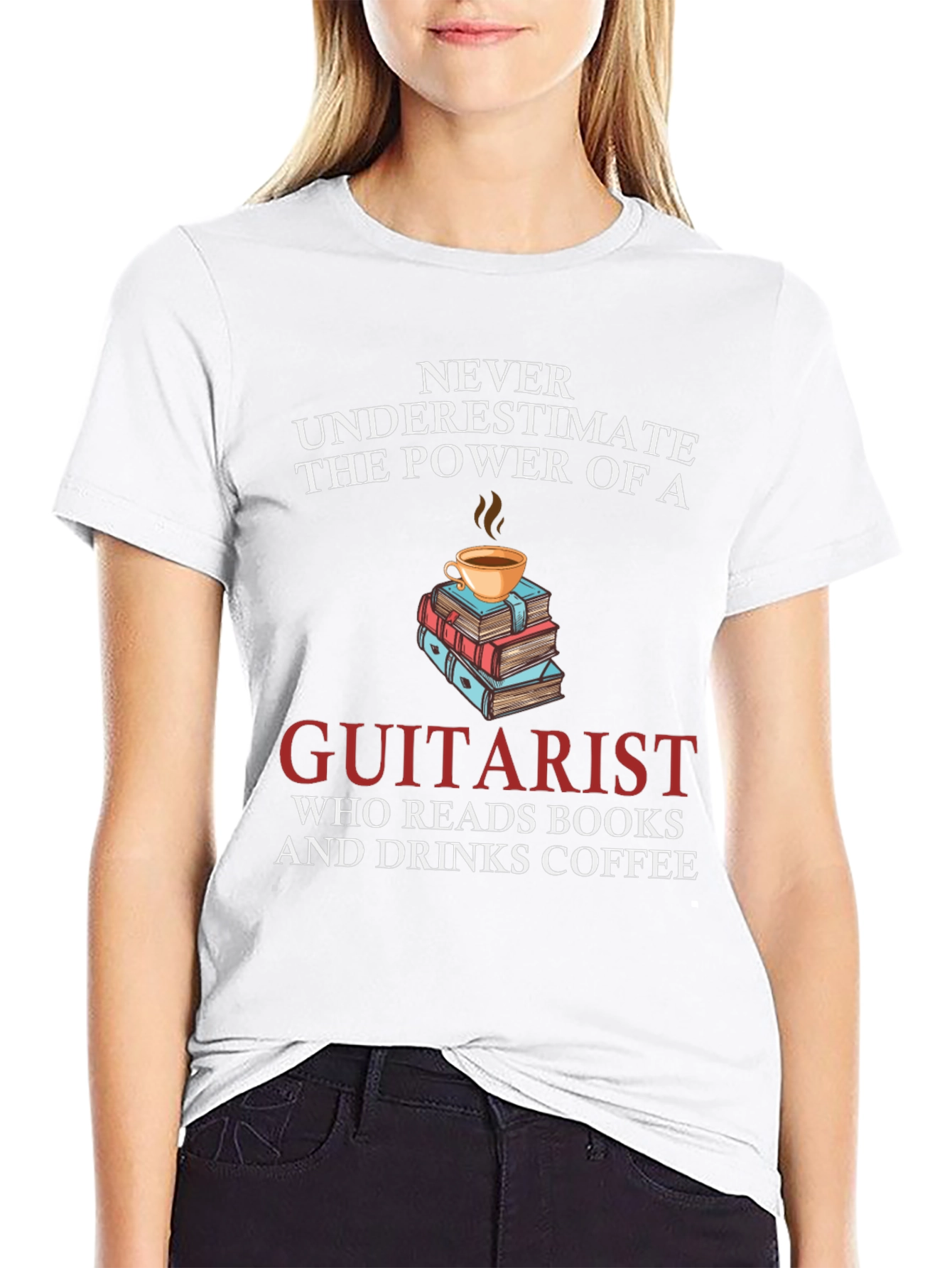 Guitarist Coffee & Books T-Shirt