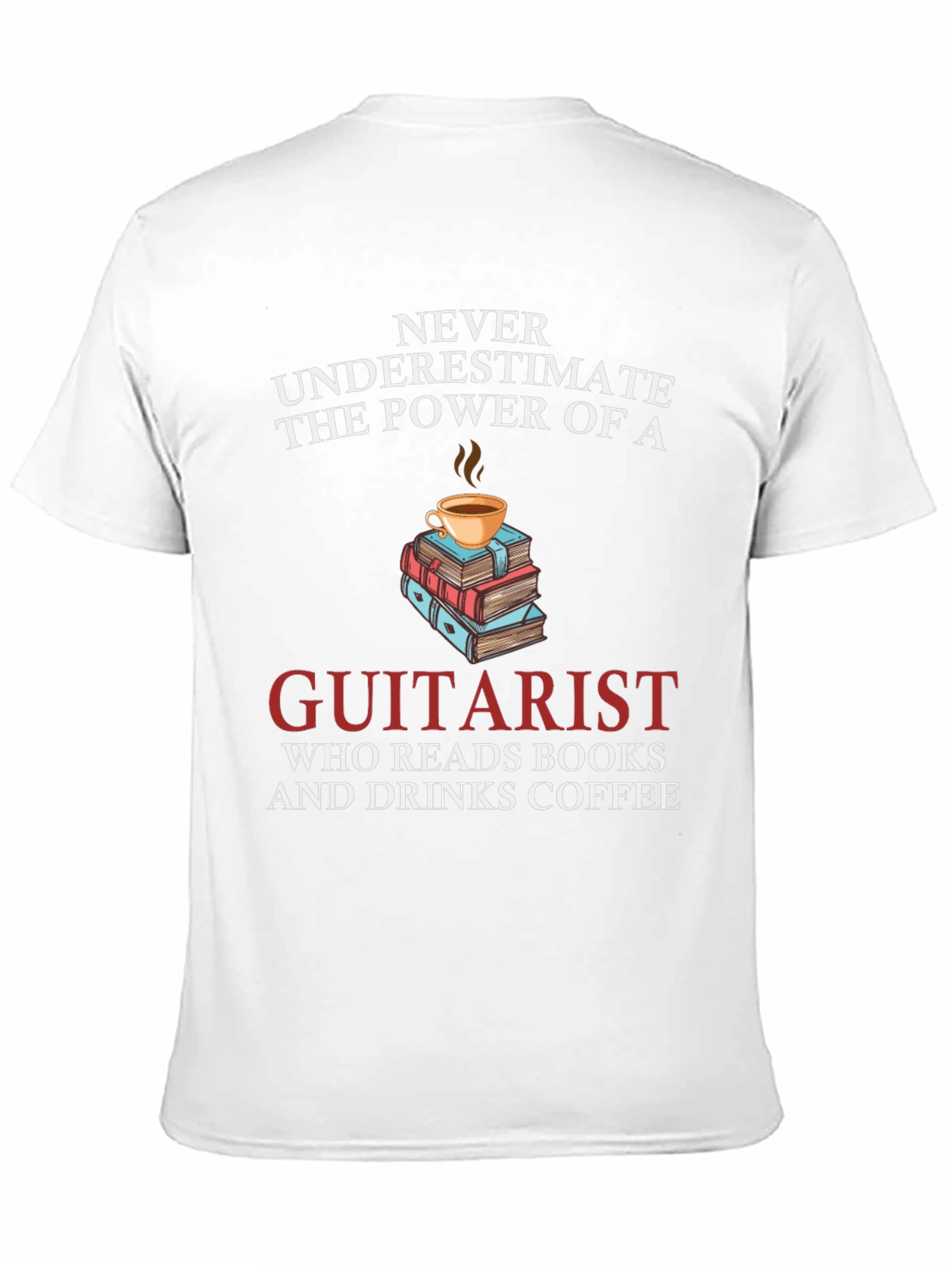 Guitarist Coffee & Books T-Shirt