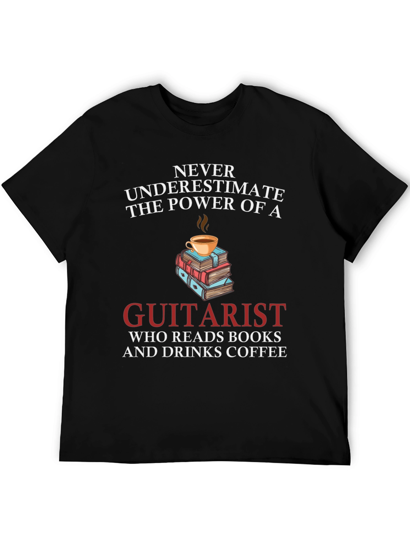 Guitarist Coffee & Books T-Shirt
