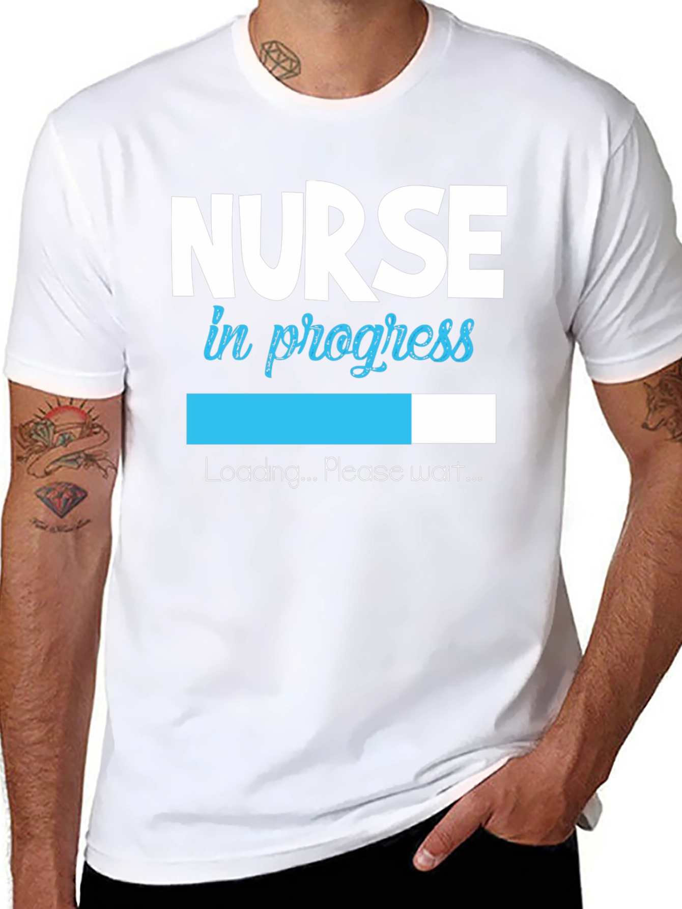 Nurse in Progress T-Shirt - Loading Please Wait!